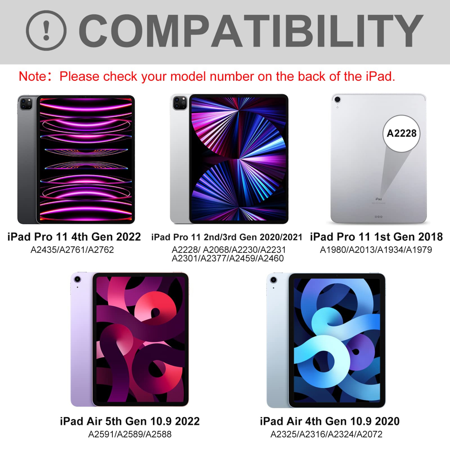 Étui-clavier iPad 10.9/11 Air 5th 4th génération, Pro 11 1st/2nd/3rd/4th, étui magnétique rotatif à 360° avec porte-stylet, clavier sans fil