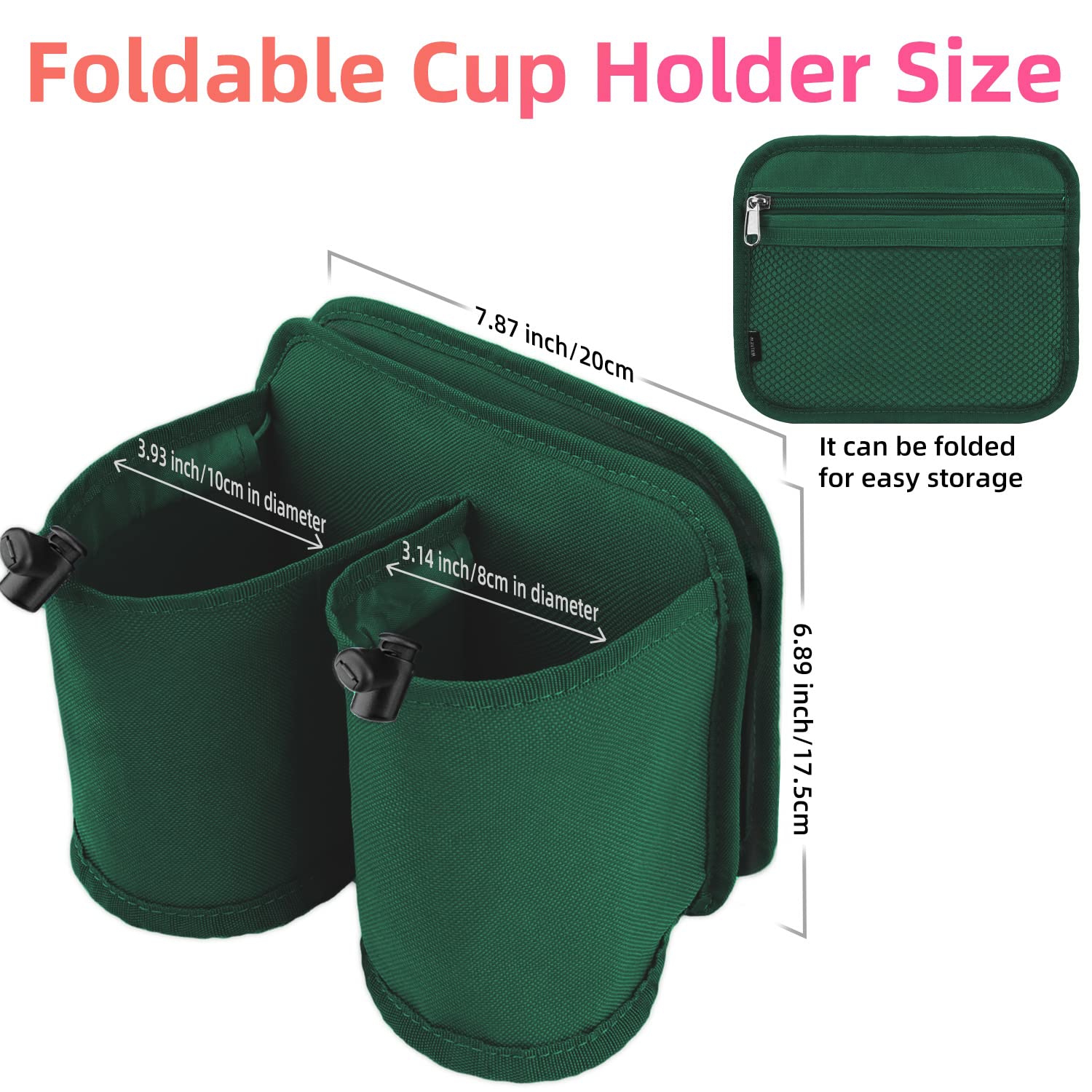 Luggage Travel Cup Holders Fits Roll on Suitcase Handles Attachment Drinks Carrier for Drink Beverages Coffee Mugs Travel Essential Flight Attendant