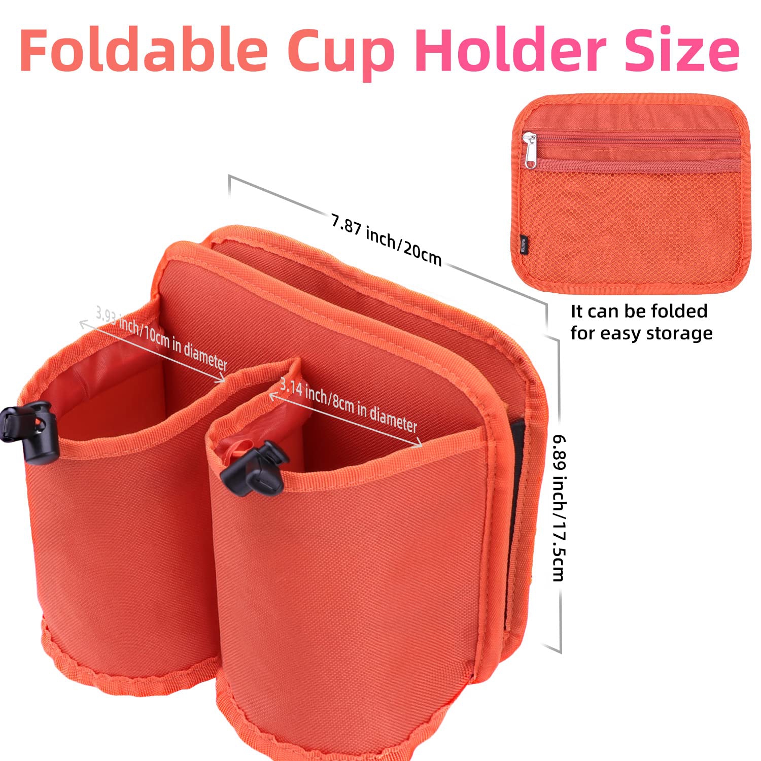 Luggage Travel Cup Holders Fits Roll on Suitcase Handles Attachment Drinks Carrier for Drink Beverages Coffee Mugs Travel Essential Flight Attendant