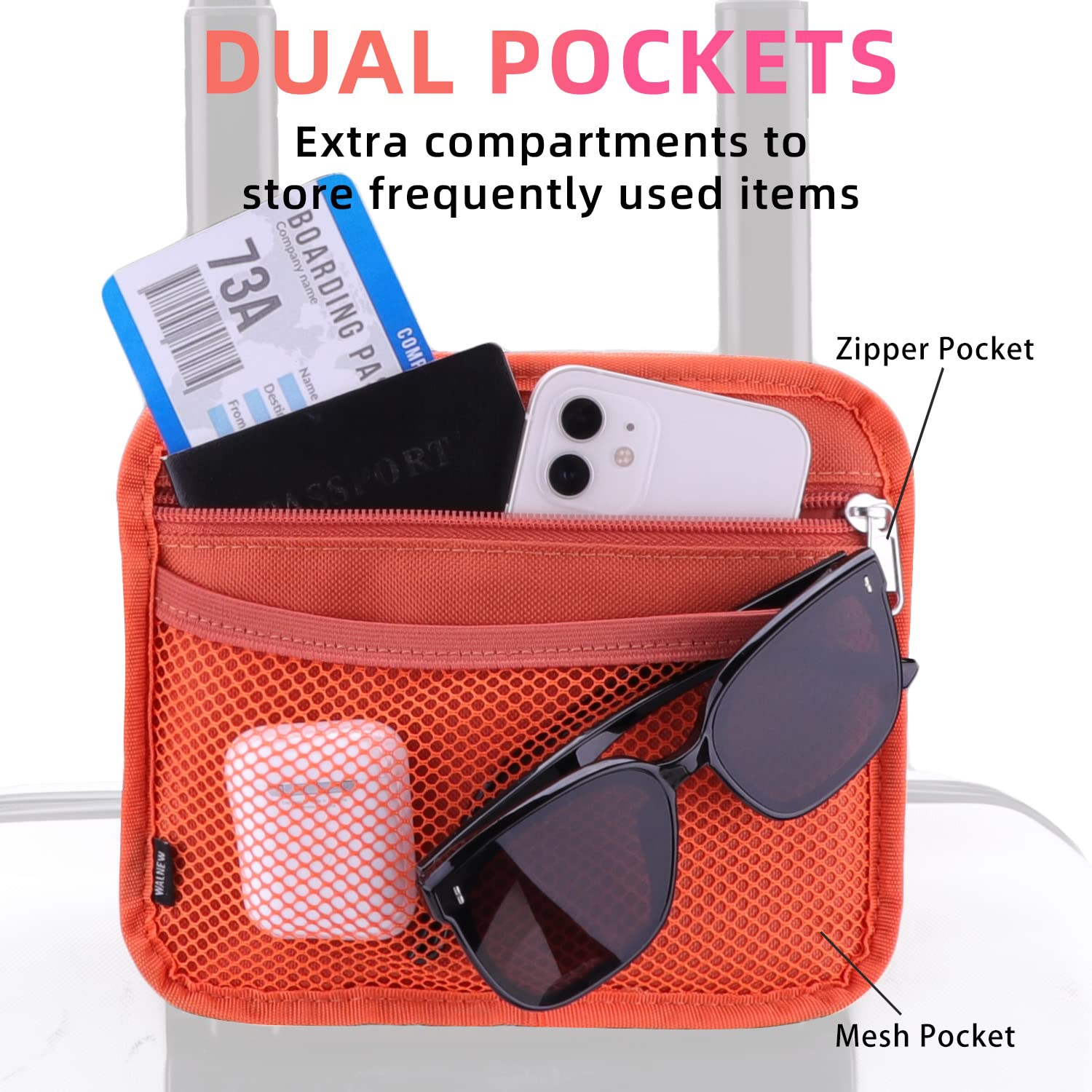 Luggage Travel Cup Holders Fits Roll on Suitcase Handles Attachment Drinks Carrier for Drink Beverages Coffee Mugs Travel Essential Flight Attendant