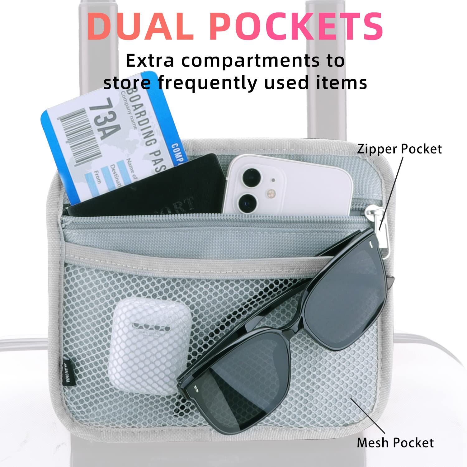 Luggage Travel Cup Holders Fits Roll on Suitcase Handles Attachment Drinks Carrier for Drink Beverages Coffee Mugs Travel Essential Flight Attendant