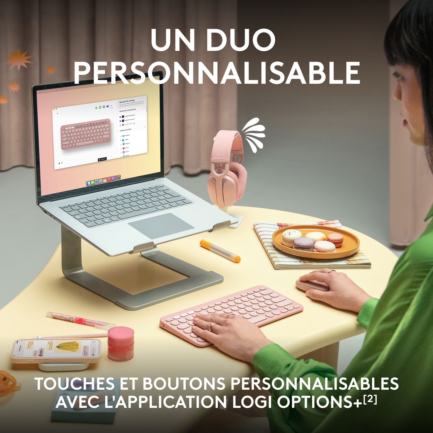 Ensemble avec souris optique et clavier ergonomique Bluetooth Pebble 2 de Logitech - Noir - Anglais