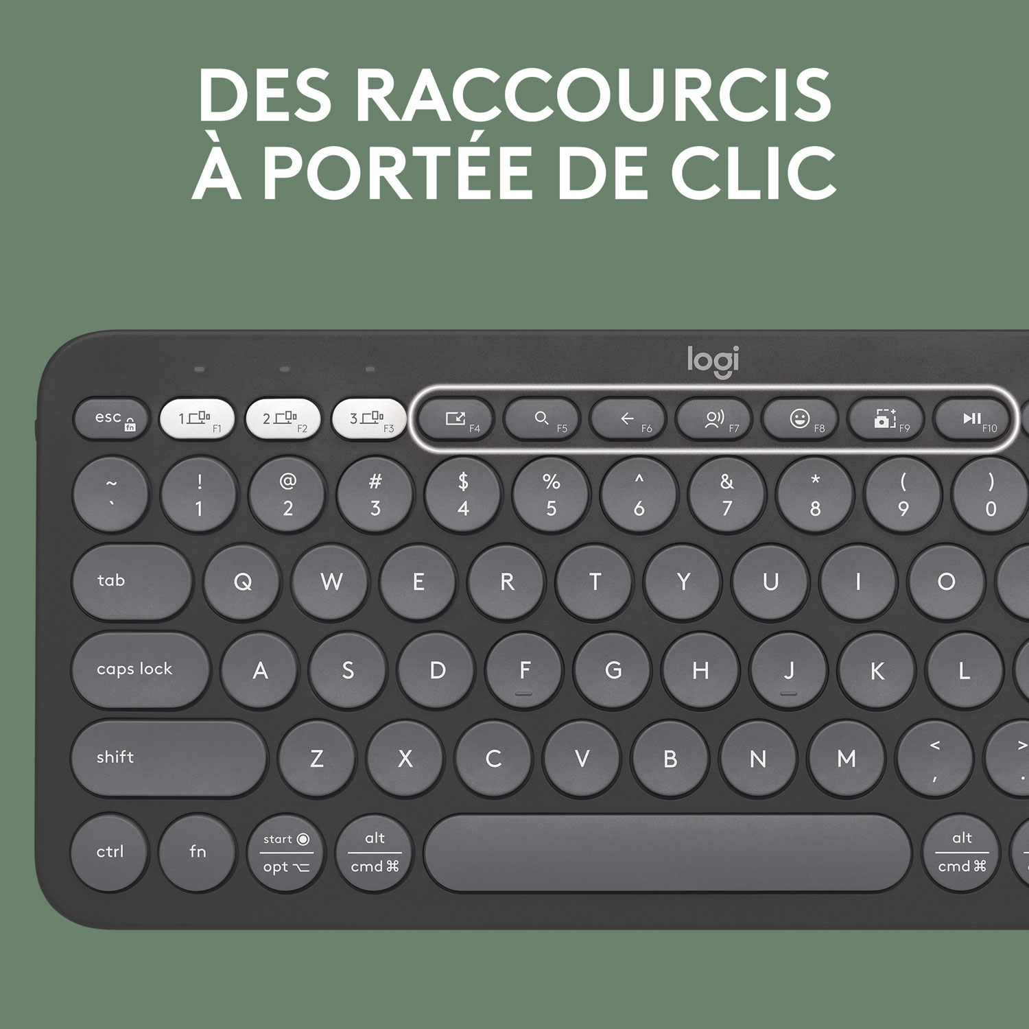 Ensemble avec souris optique et clavier ergonomique Bluetooth Pebble 2 de Logitech - Noir - Anglais