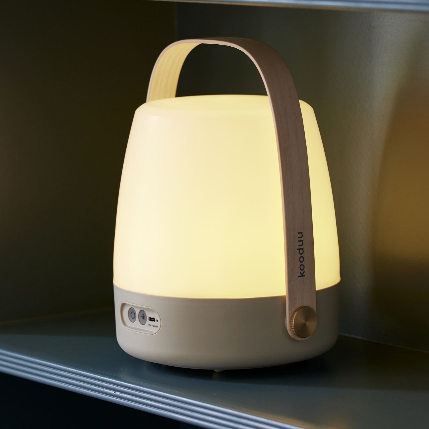 kooduu Lite-up Portable LED Table Lamp, Sand