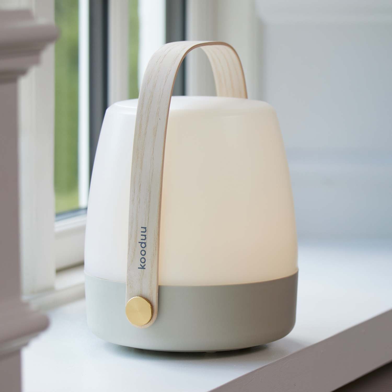 kooduu Lite-up Portable LED Table Lamp, Sand