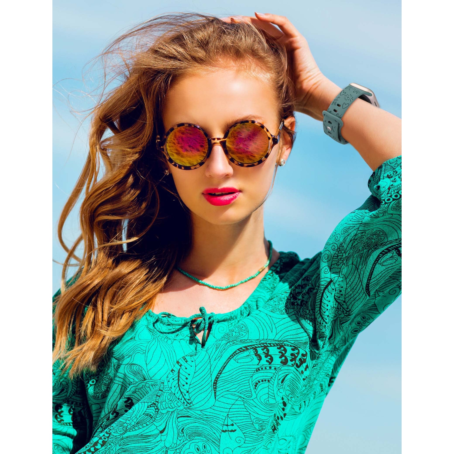 2 Packs Cartoon Engraved Bands Compatible with Apple Watch Bands 41mm 40mm 38mm Women, Cute Anime Designer Soft Silicone Strap for iWatch Series