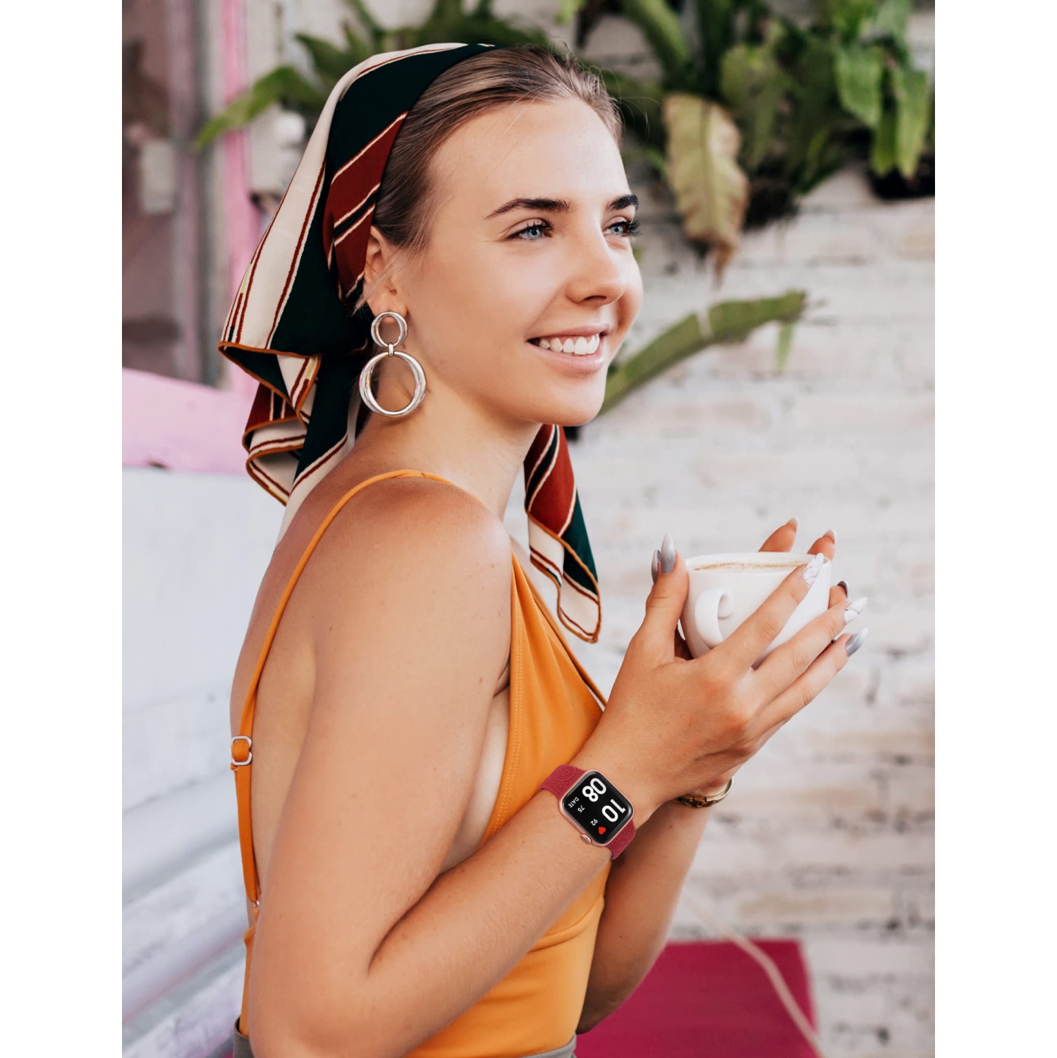 3 Packs Compatible with Apple Watch Band 38mm 40mm 41mm Women Men Silicone Laser Engraved Flower Pattern Bracelet Sport Straps for iWatch Series 8 7