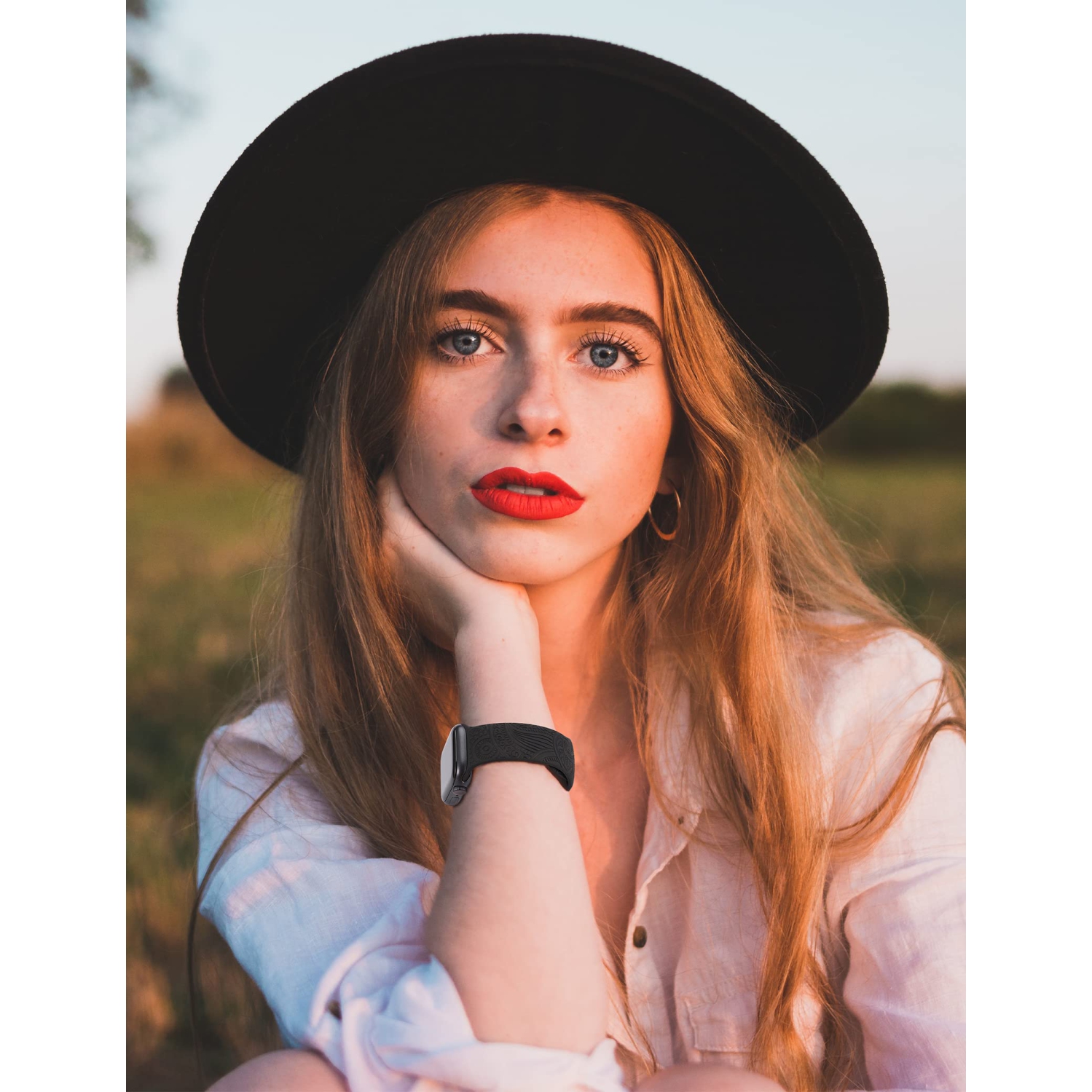 3 Packs Compatible with Apple Watch Band 38mm 40mm 41mm Women Men Soft Silicone Laser Engraved Flower Pattern Bracelet Sport Strap for iWatch Series