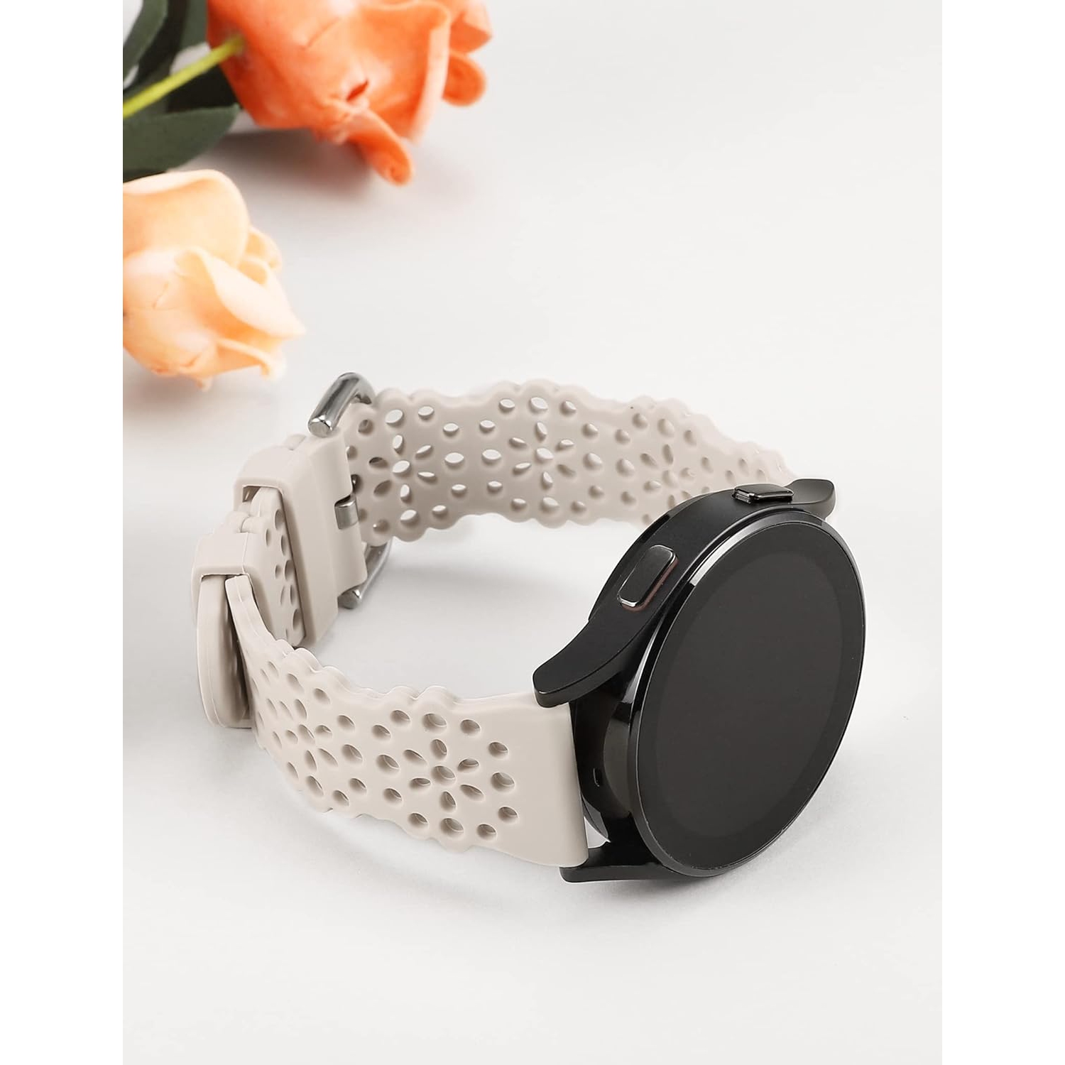 3 Packs Silicone Active 2 Strap Strap Band for Samsung Galaxy Watch 6/5/4 40/44mm, 5 Pro 45mm, 4 Classic 42/46mm, 3 41mm Women Men, 20mm