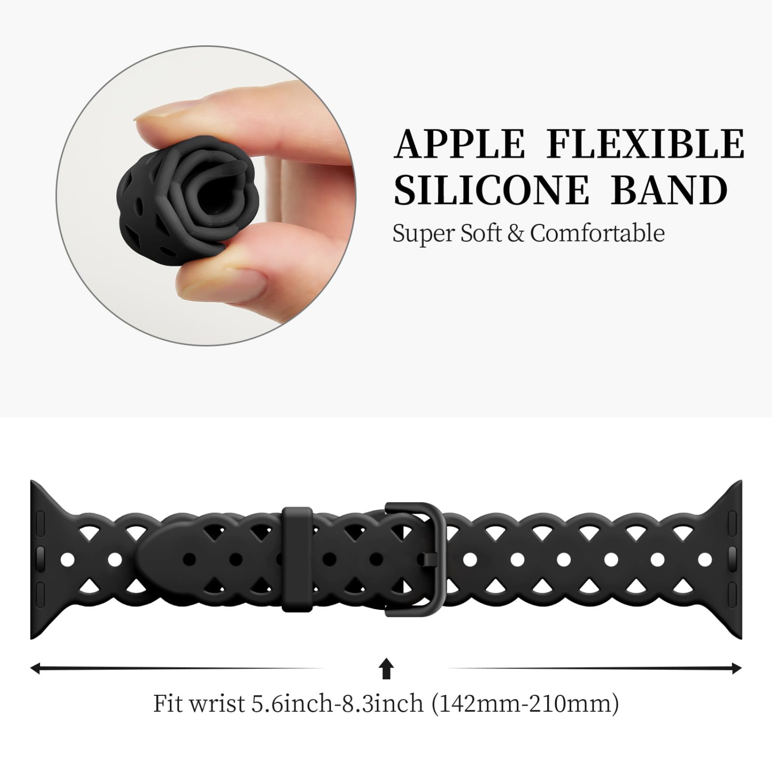 Bracelets en silicone en dentelle compatibles avec le bracelet Apple Watch 40&nbsp;mm 41&nbsp;mm pour femmes de 38&nbsp;mm, bracelets sport à