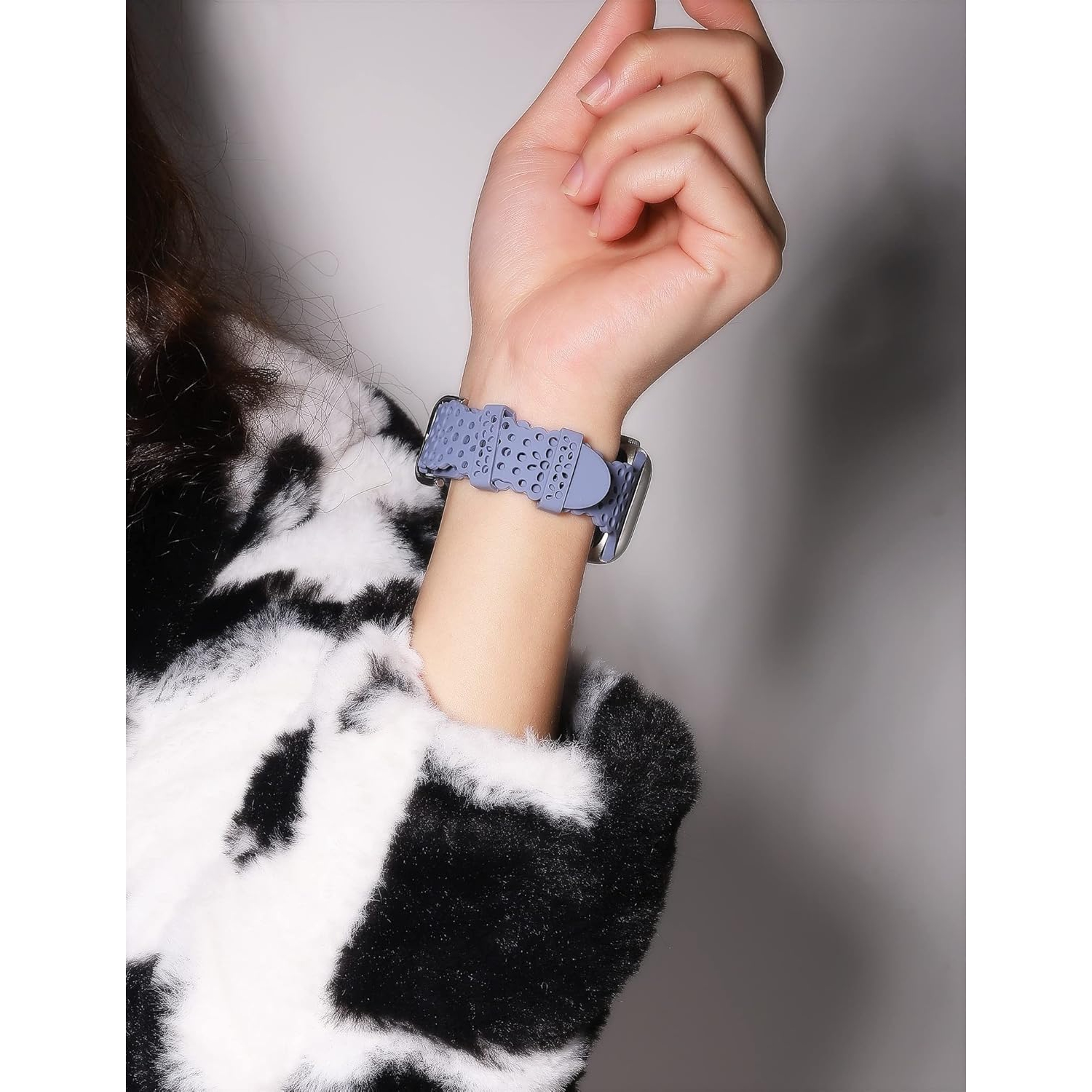 Bracelets en silicone en dentelle compatibles avec le bracelet Apple Watch 40 mm 41 mm pour femmes de 38 mm, bracelets sport à