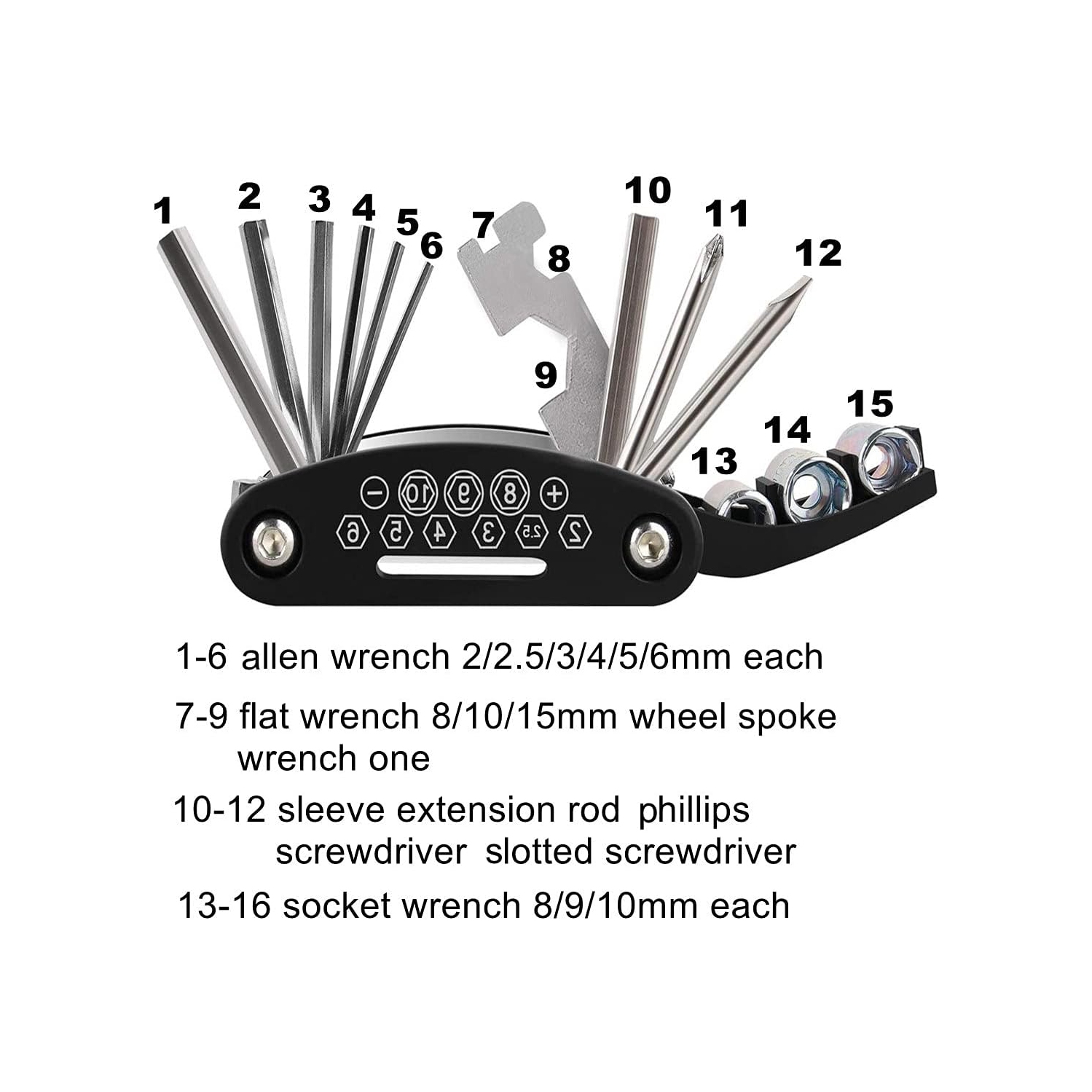 Bike Repair Kit, Home Bike Portable Patches Fixes Tool with Bicycle Repair Bag & Bicycle Tire Pump for Mountain Bike and Road Bike Camping Travel