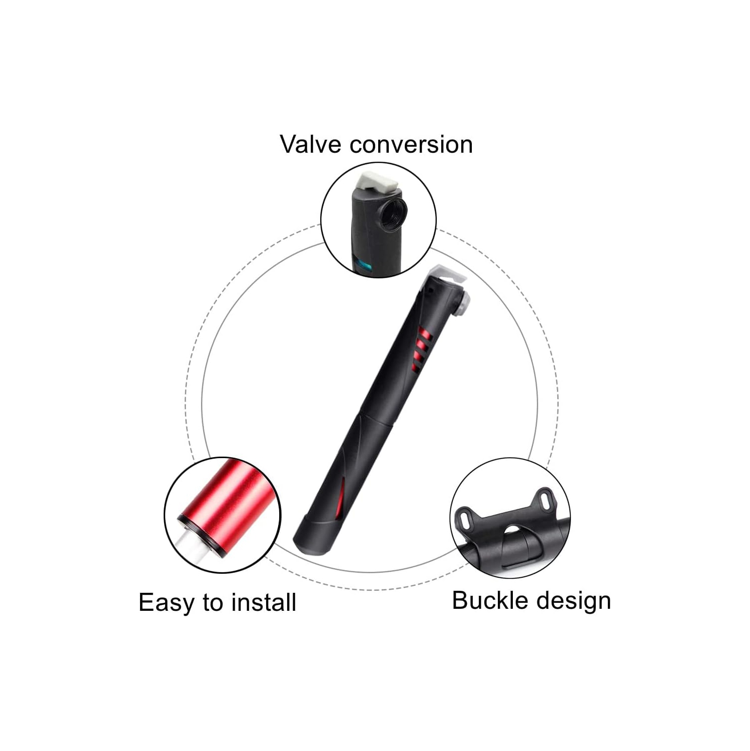 Bike Repair Kit, Home Bike Portable Patches Fixes Tool with Bicycle Repair Bag & Bicycle Tire Pump for Mountain Bike and Road Bike Camping Travel