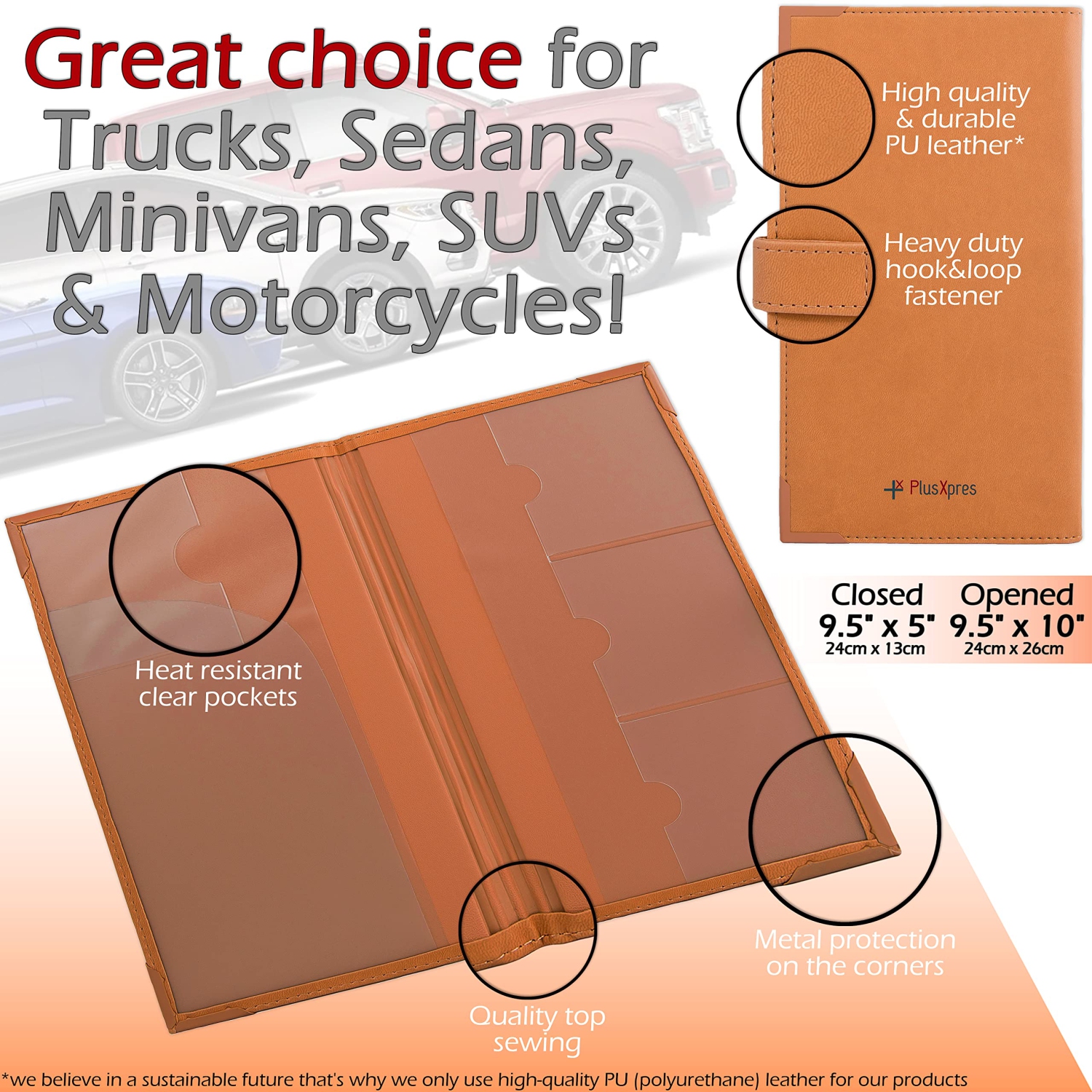 Assurance auto et porte-cartes d'enregistrement – Boîte à gants de rangement pour documents – Support de documents essentiels pour l'auto pour les