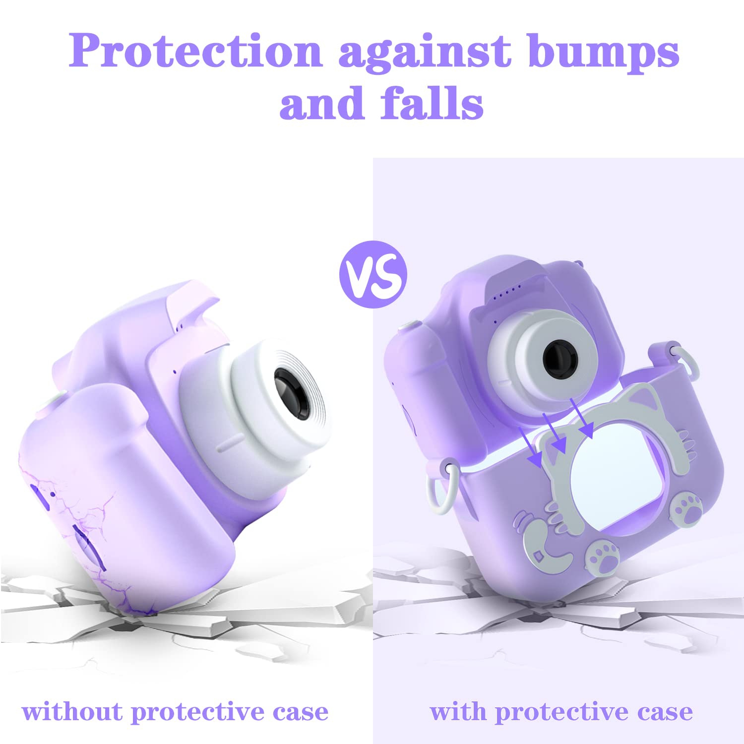 Kids Camera Toys for 3-12 Year Old Boys/Girls, Kids Digital Camera for Toddler with Video, Christmas Birthday Festival Gifts for Kids, Selfie Camera