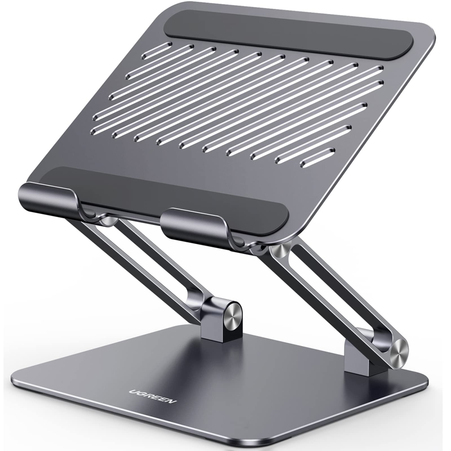 Tablet Stand Holder for Desk, Aluminum Desktop Tablet Holder Dock Adjustable Foldable Riser Compatible with iPad Pro 12.9, 9.7, 10.5, iPad Air, iPad