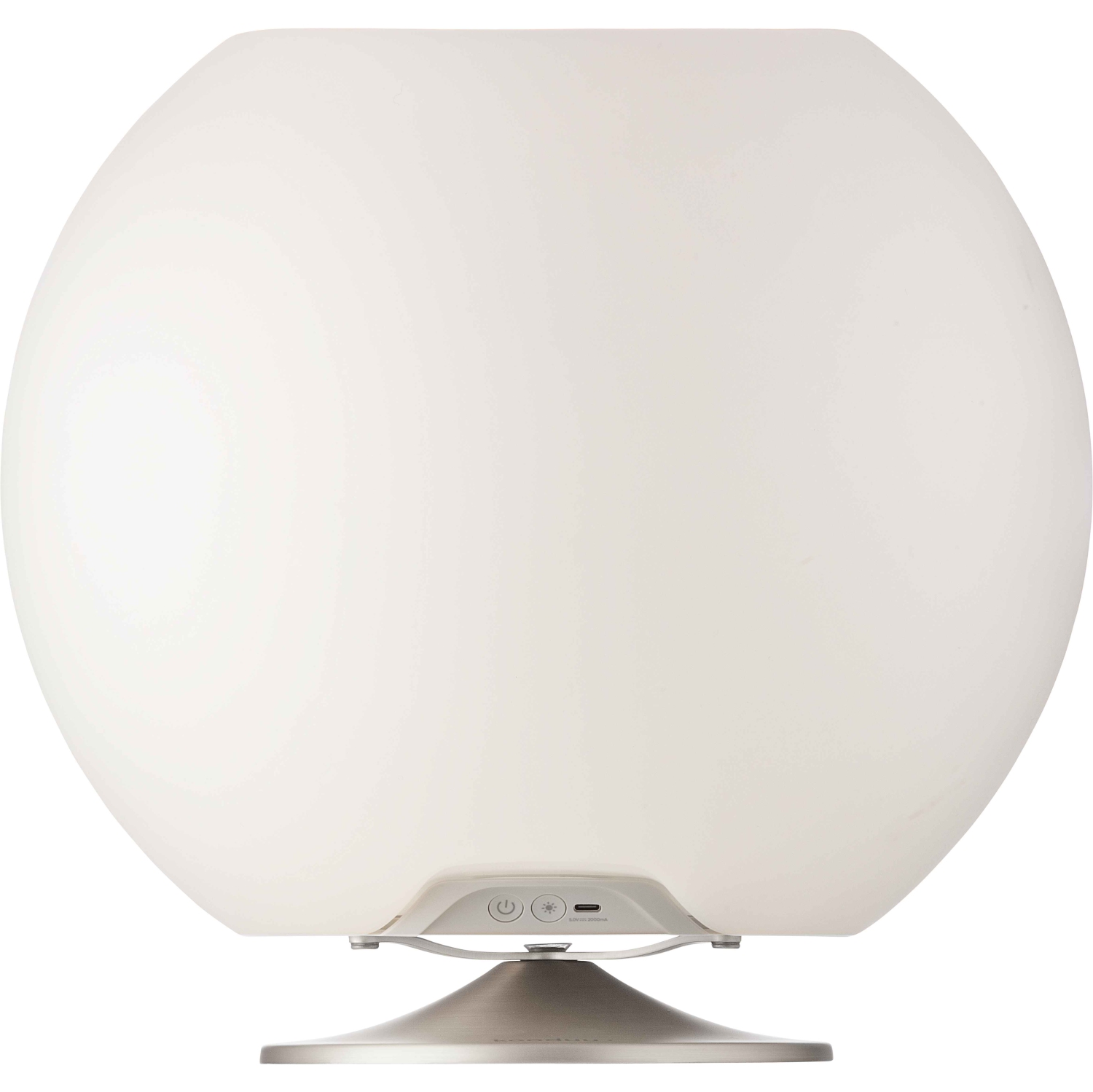 kooduu Sphere Bluetooth Wireless Speaker, Drink Holder and Portable Lamp, Silver