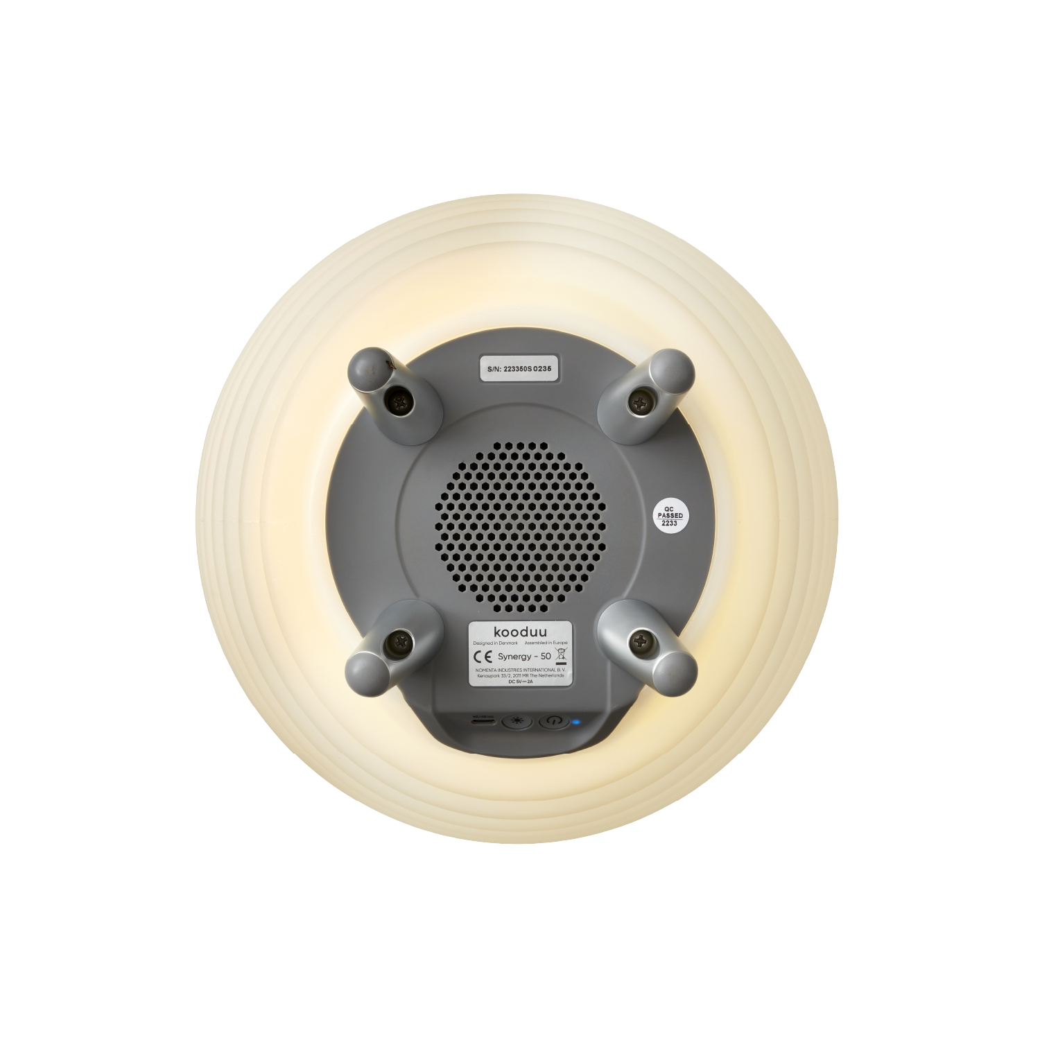 kooduu Synergy 50 Bluetooth Wireless Speaker, Drink Holder and Portable Lamp