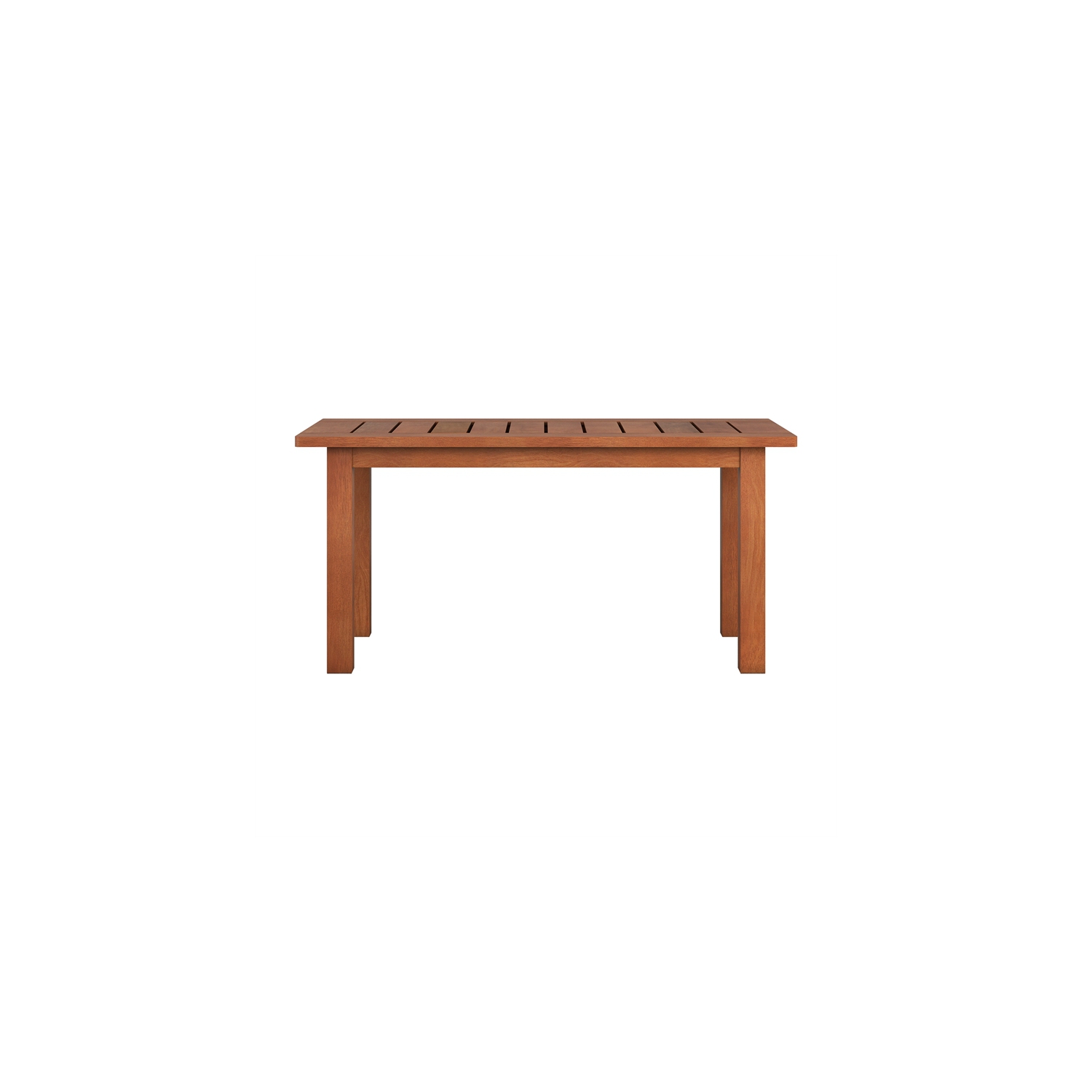 Miramar Contemporary Rectangular Outdoor Coffee Table - Cinnamon Brown