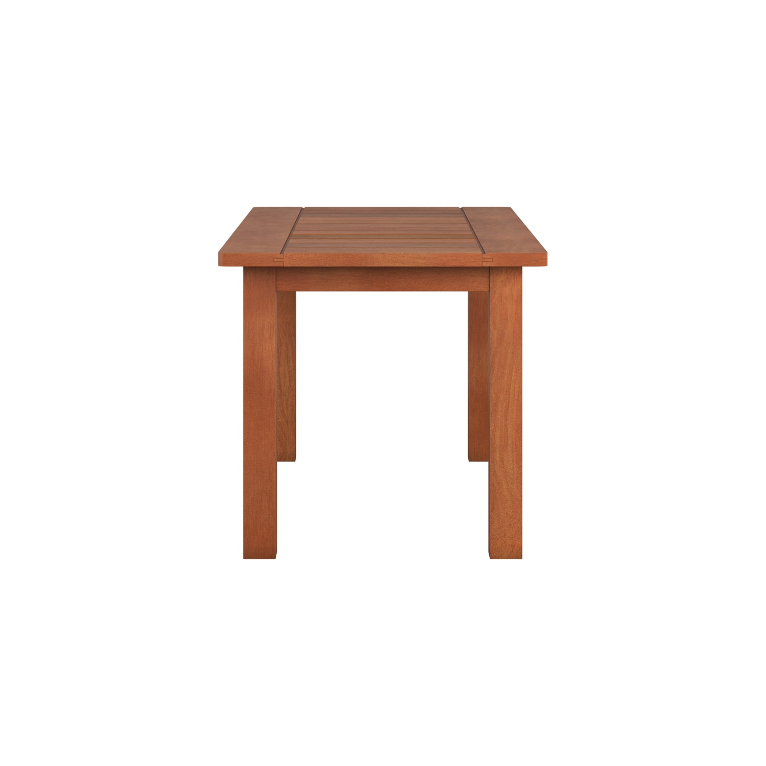 Miramar Contemporary Rectangular Outdoor Coffee Table - Cinnamon Brown