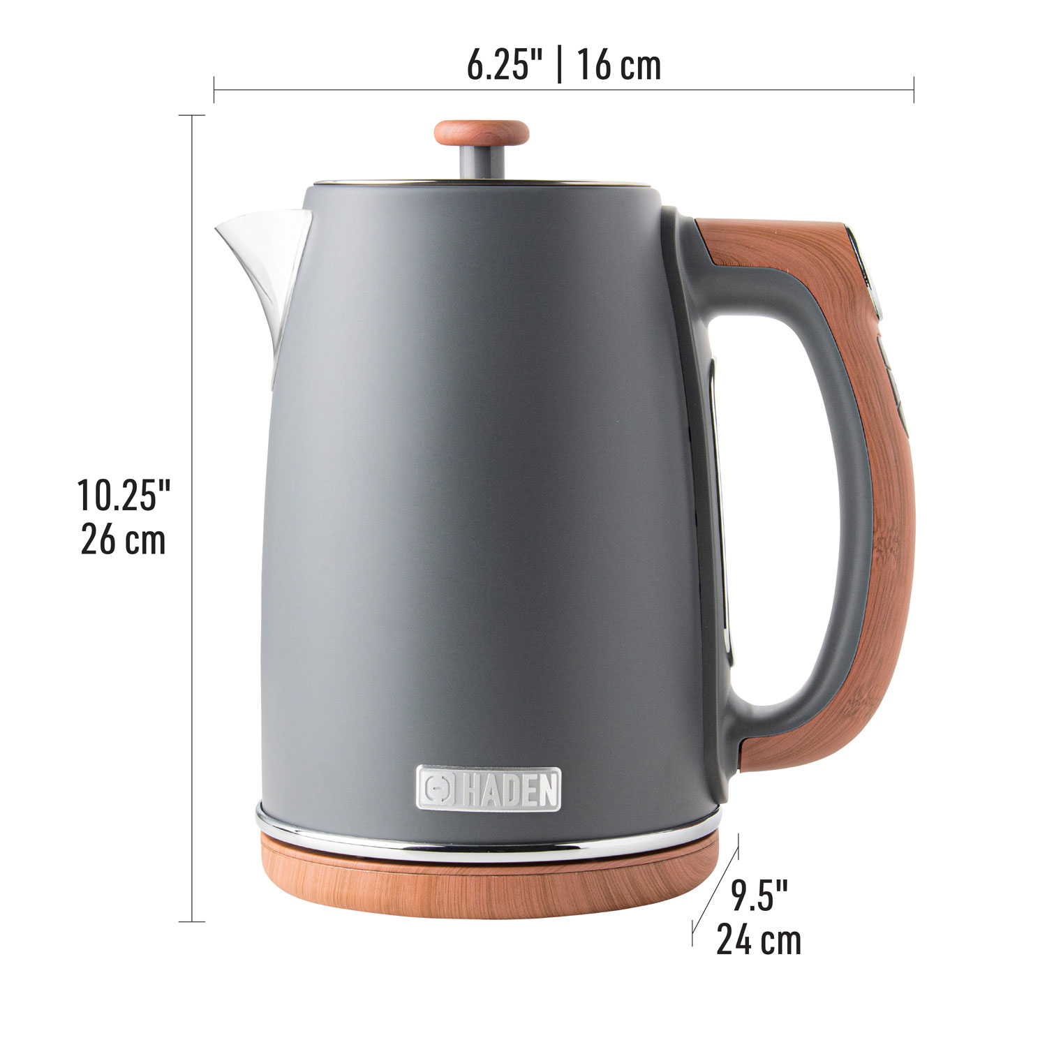 Bouilloire électrique Dorchester de Haden - 1,7 l - Gris