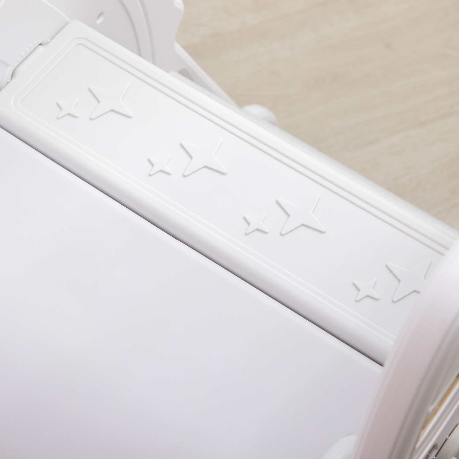 Qaba Toddler Slide Indoor for Kids 1.5-3 Years Old, Space Theme Climber Slide Playset, Grey