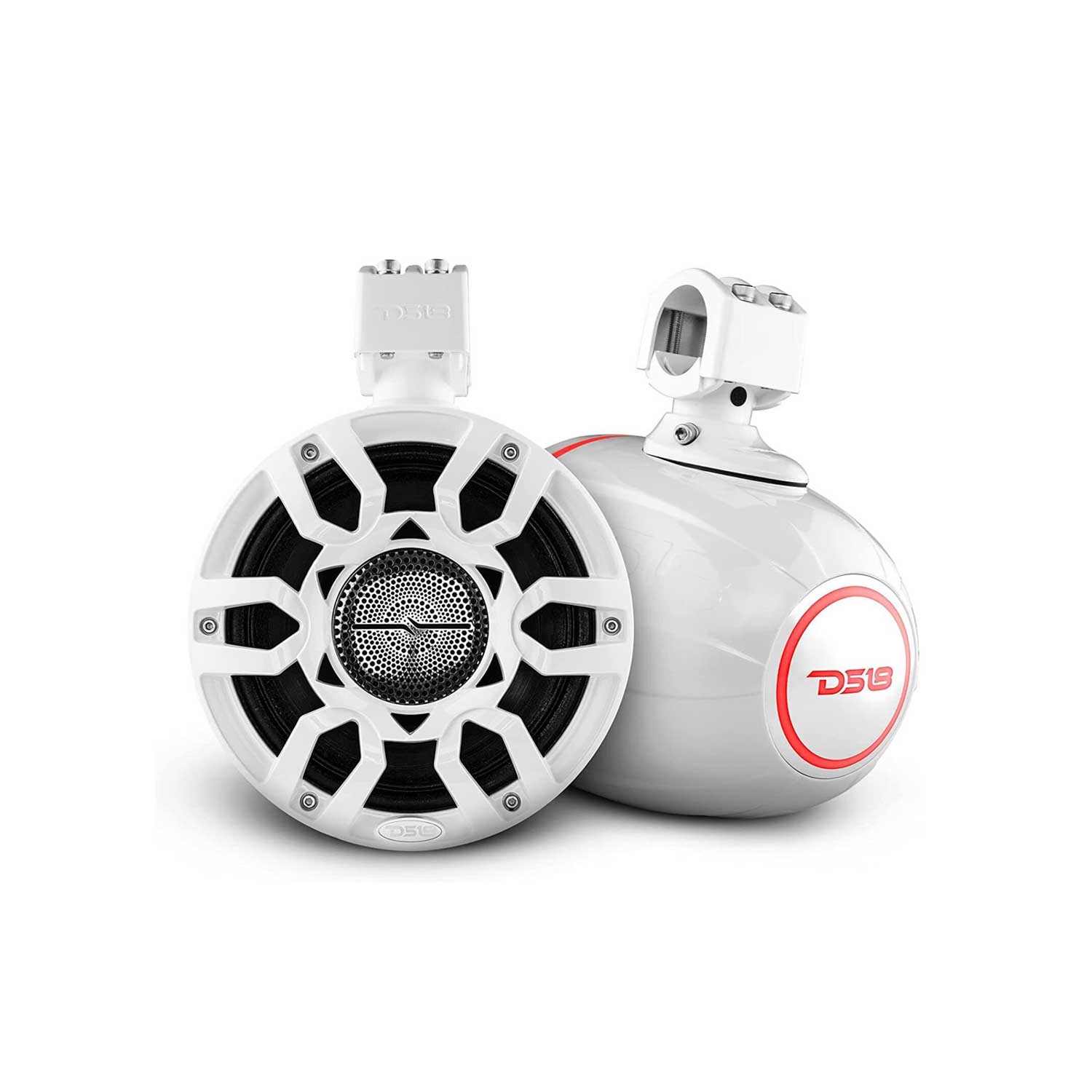 DS18 NXL-X8PRO/WH 8" 500W Max Marine Compact Wakeboard Tower Speakers