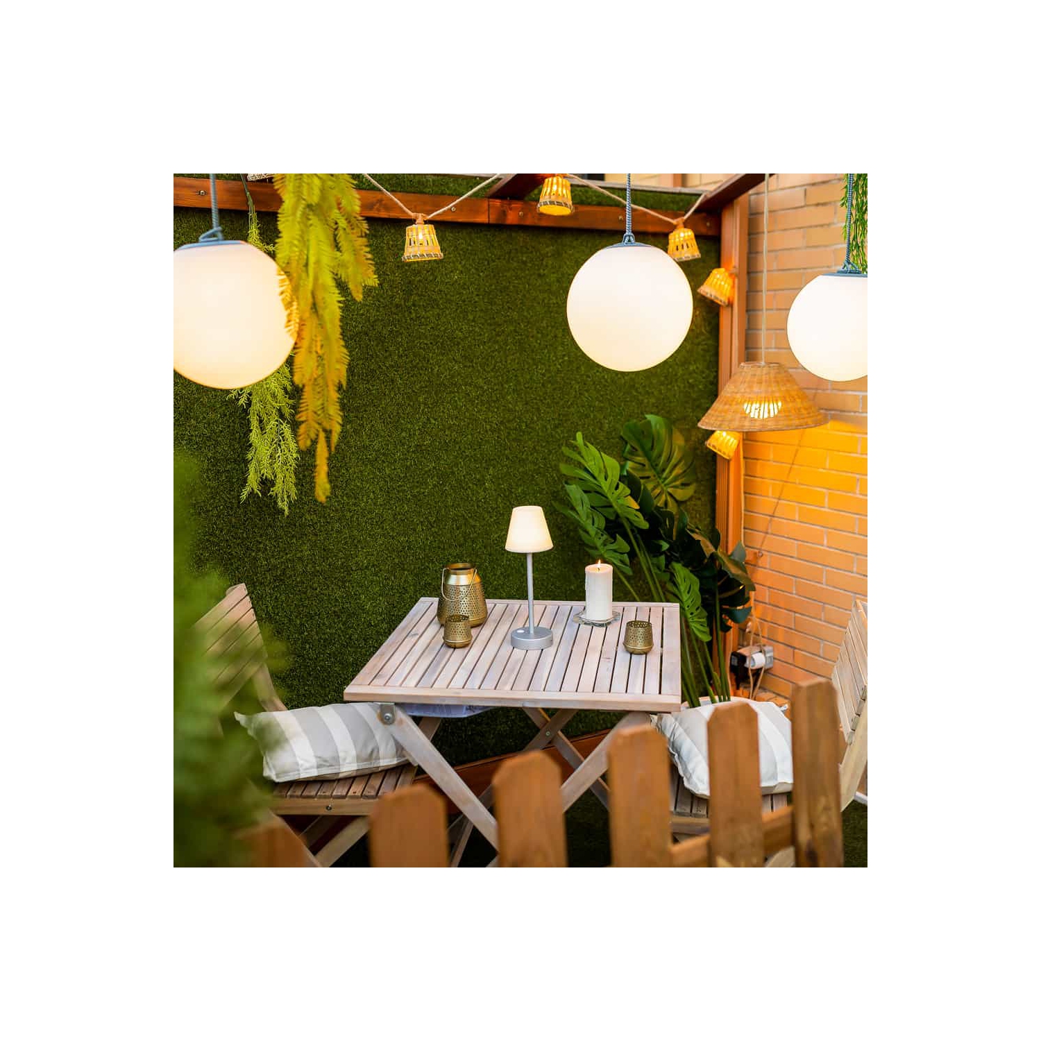 Newgarden Lola Slim 30 Portable LED Table Lamp, White