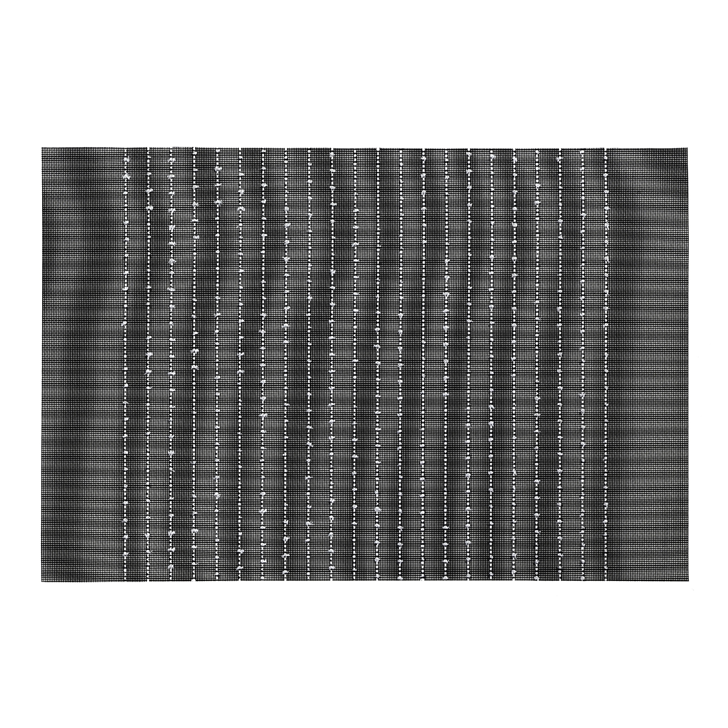 Maison Concepts Vinyl Cotton Placemat Pinstripe Black - Set of 12