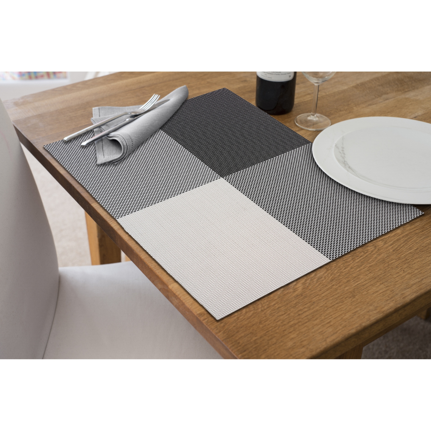 Maison Concepts Vinyl Placemat Tempo Gray - Set of 12