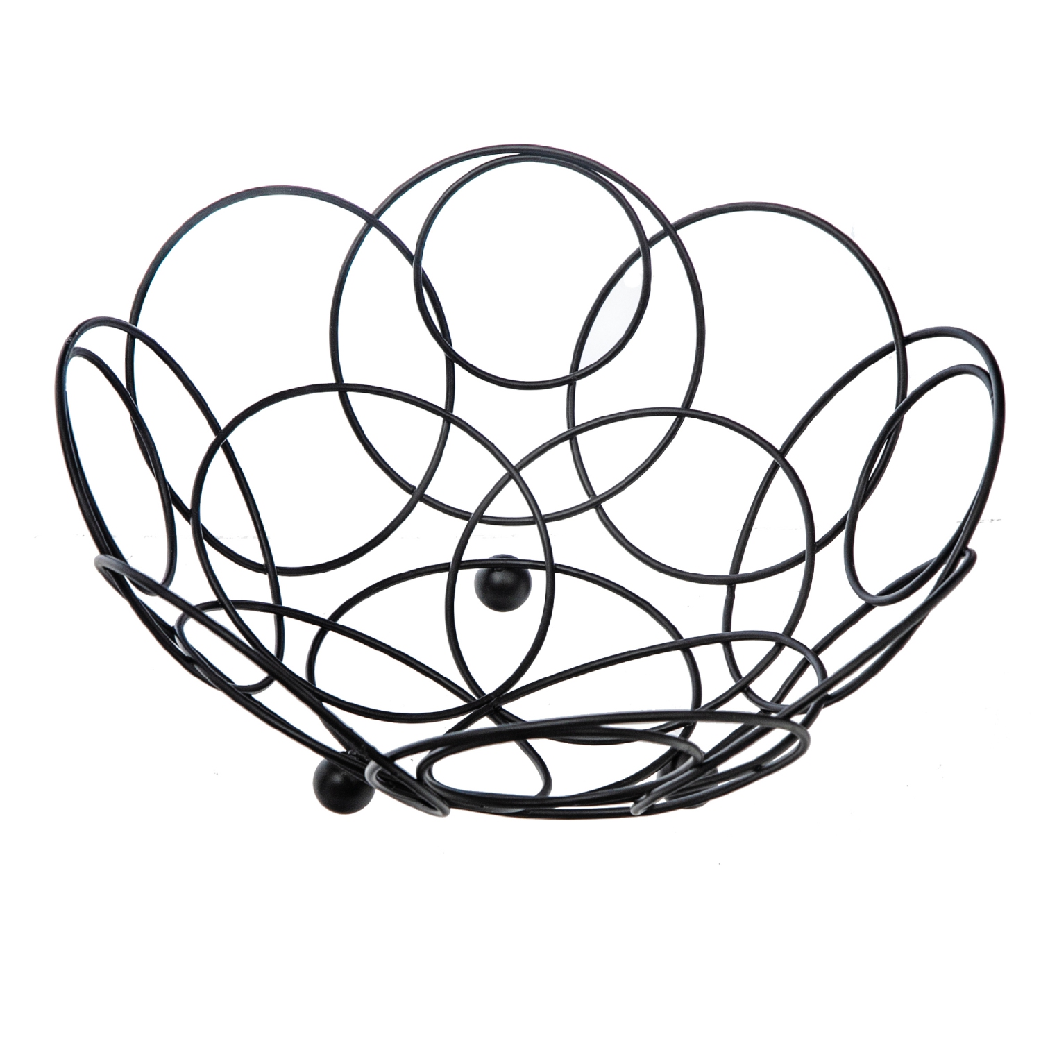 Maison Concepts Fruit Basket With Black Powder Coating