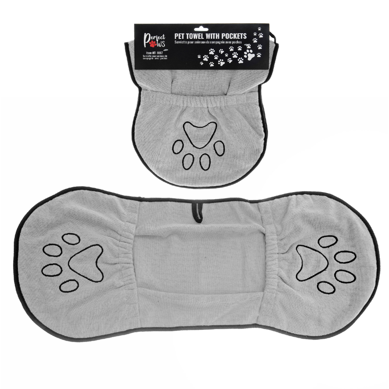 Maison Concepts Pet Bath Towel With Pockets