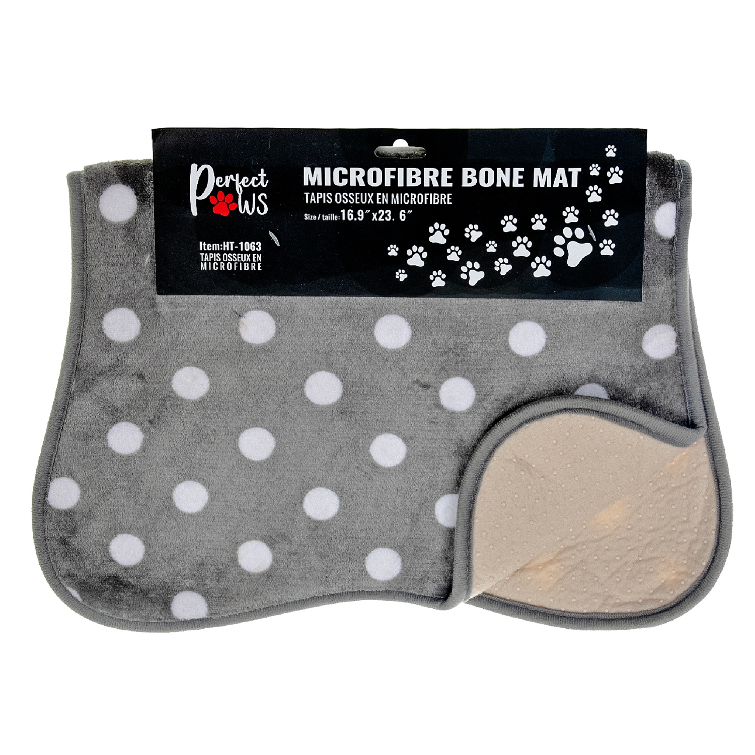 Maison Concepts Microfibre Bone Mat Polka Dot