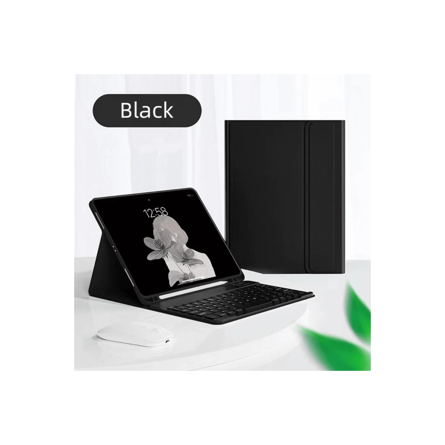 Keeguard Leather iPad 9 8 7 10.2 Keyboard Case with Pen Holder - Compatible with Apple iPad Air 3, 10.2 iPad 9th, 8th, and 7th Gen