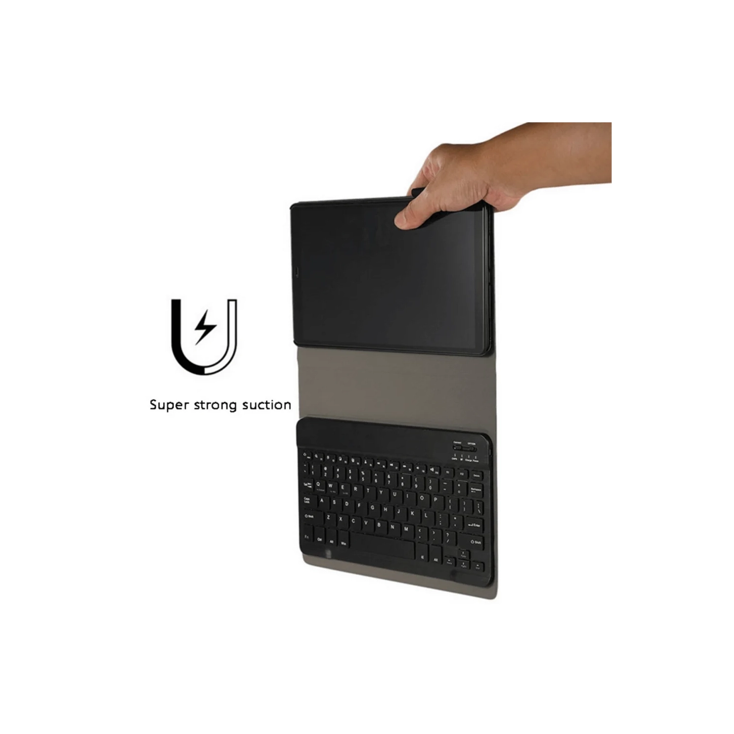 Étui-clavier pour New iPad po 2018/2017 (5th, génération), iPad Pro 9,7, iPad Air 2/Air1, porte-stylet intégré, clavier Bluetooth sans fil amovible,