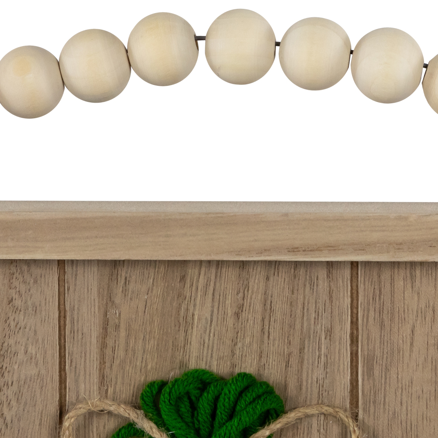 Affiche de Noël en bois avec cadre tricoté de 14 po