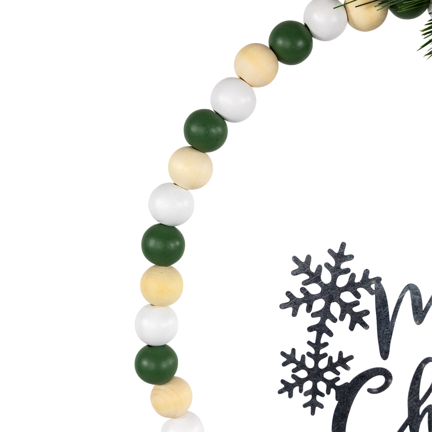 Décoration murale à perles Merry Christmas, 12 po