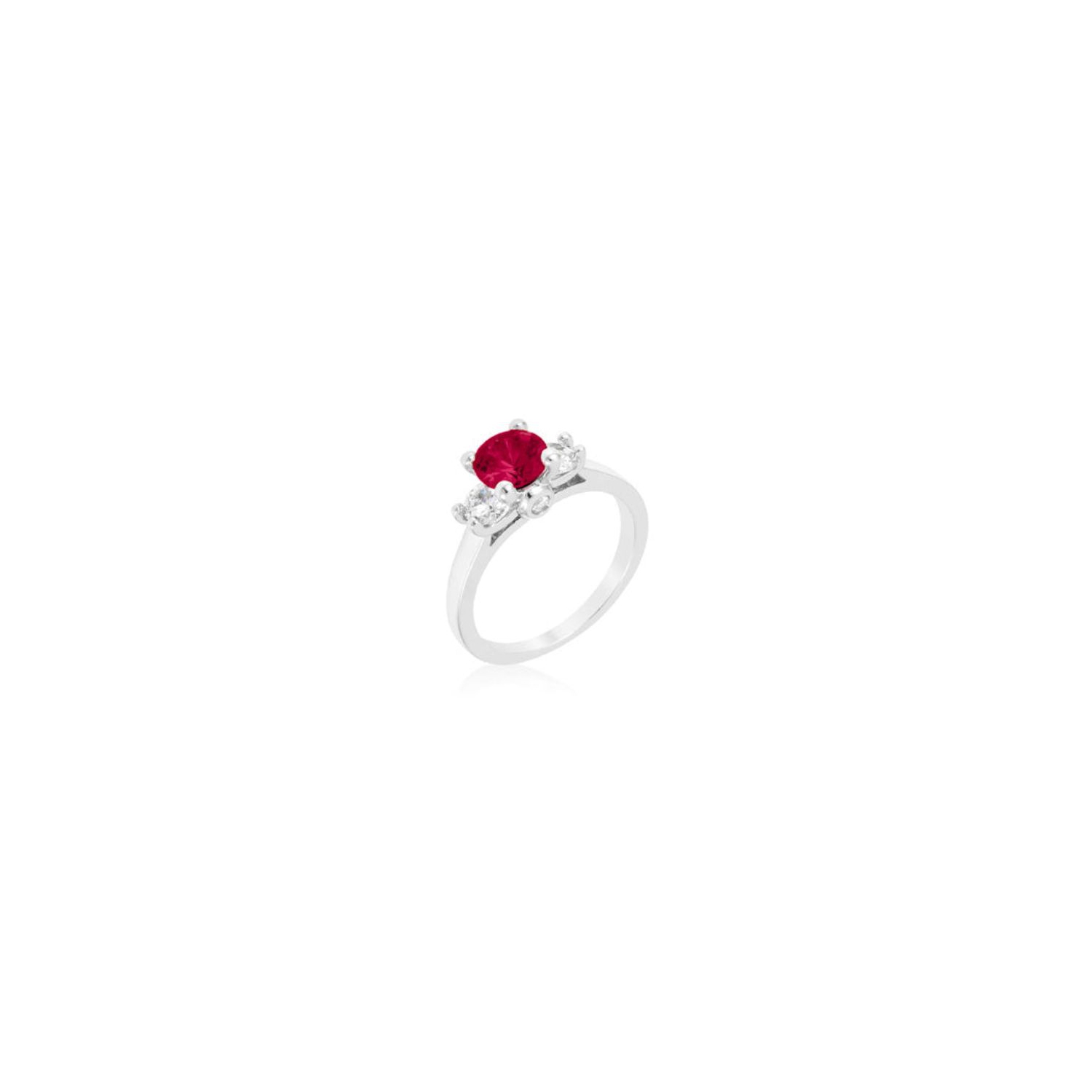 Mini bague en triple tourmaline rose