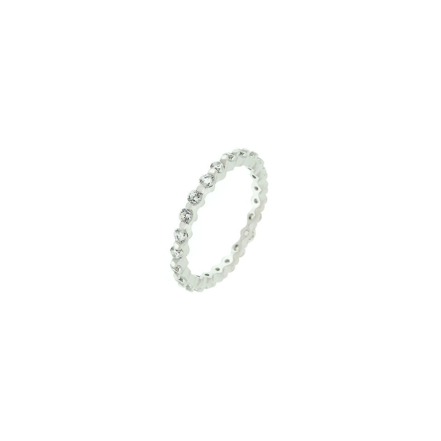 Silver Lace Eternity Band