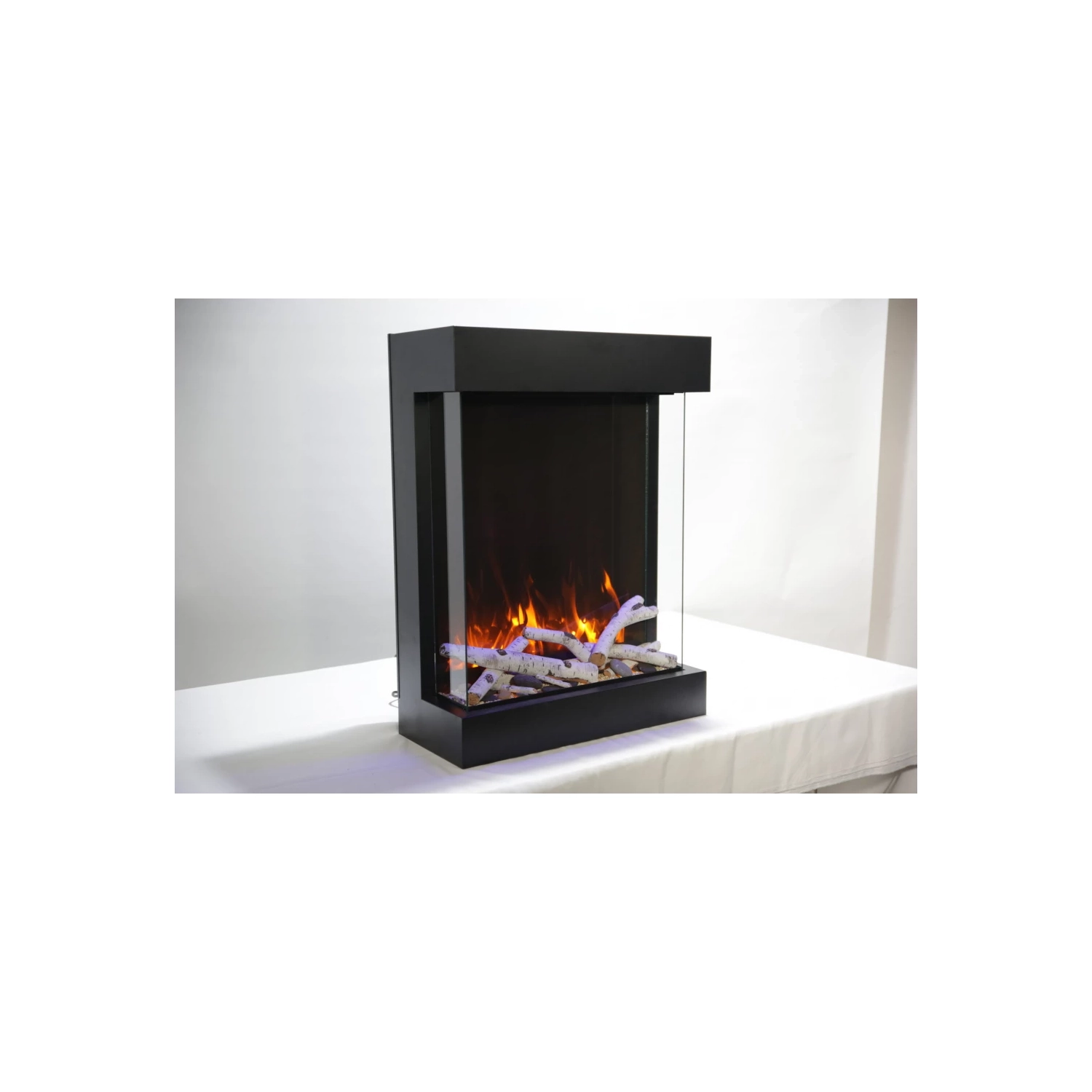 Amantii CUBE-2025WM-OOB-4 - foyer électrique Freeset-3 côtés 20" largeur x 25" hauteur unité - 11 3/4" dept)