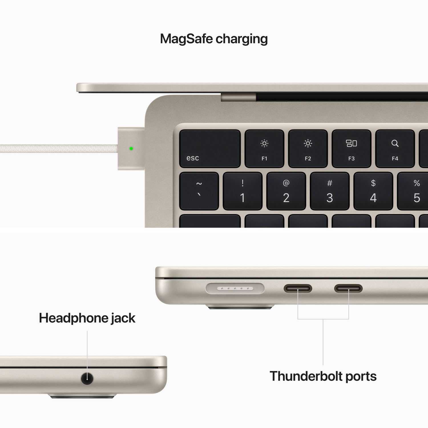 Remis à neuf - MacBook Air avec Touch ID (2022) de 13 6&nbsp;po d'Apple - Comète (M2 d'Apple/RAM 8&nbsp;Go/SSD d'256&nbsp;Go/MacOS)
