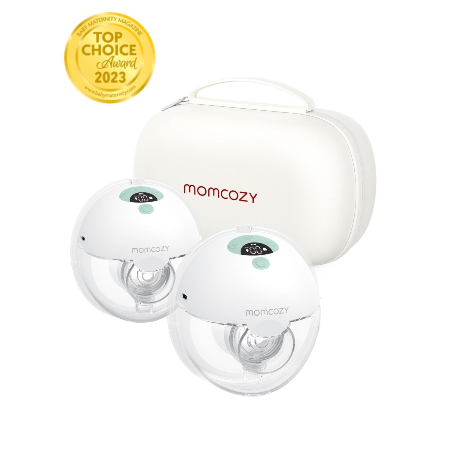 Momcozy M5 All-in-one Breast Pump, Double Portable Hands-Free Wearable Breast Pump with 3 Modes & 9 Levels, 24mm