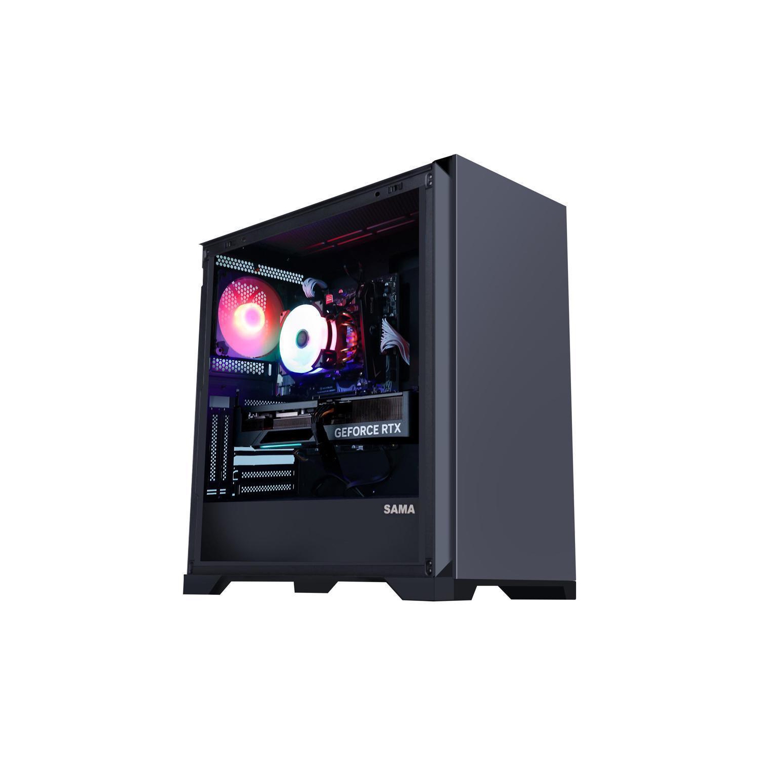 Hoengager Ares Gaming - Intel Core i5-12600K 10-Core 3.7GHz-NVIDIA GeForce RTX 3060 Ti- 32GB DDR4 3200MHz -500GB M.2 + 1TB 2.5'' SATA SSD- WIFI -RGB Fans - Windows 11 Pro Computer