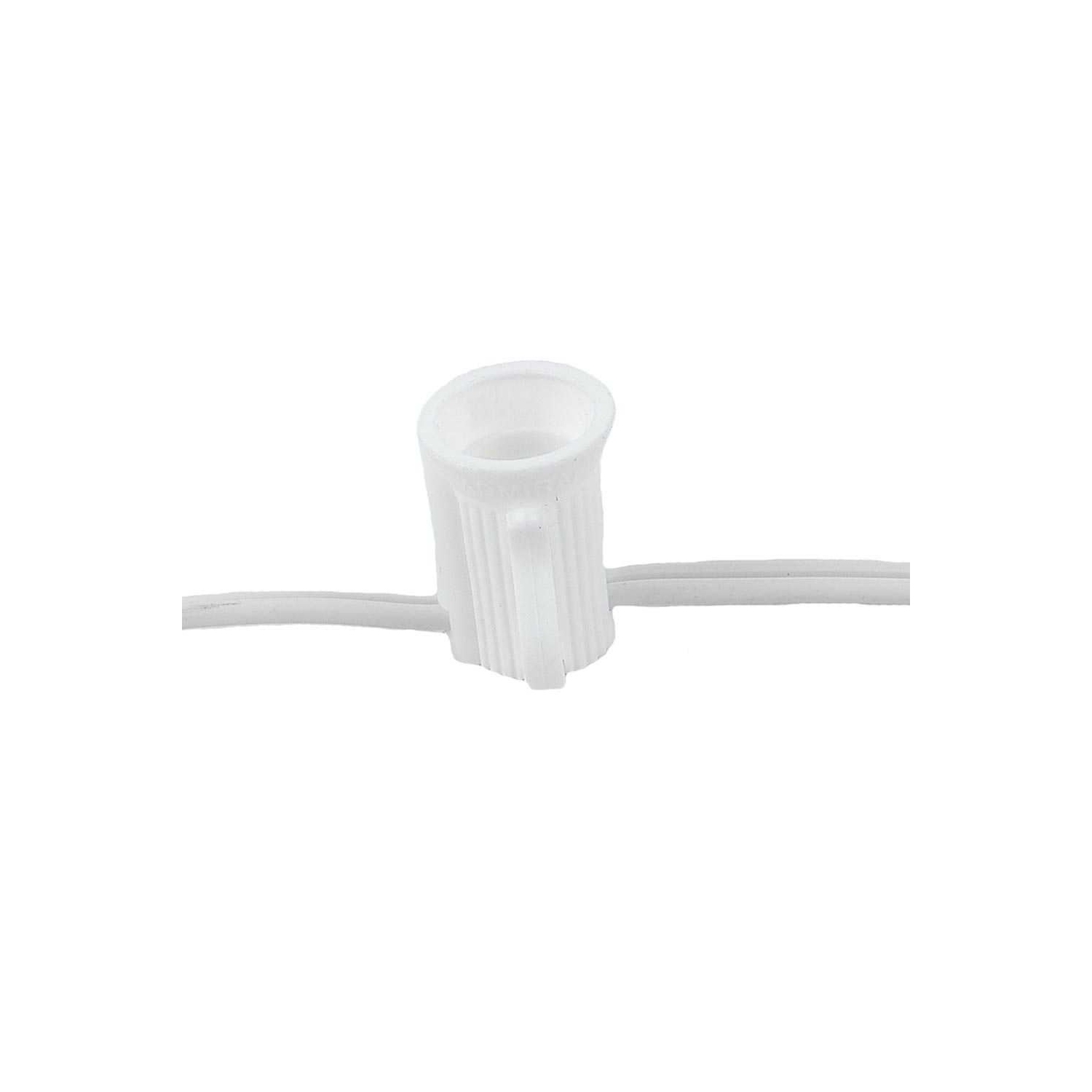 Jeu de lumières de Noël en céramique C7 lumières de fantaisie – jeu de lumières de Noël intérieures/extérieures – ampoules de Noël opaques – jeu de