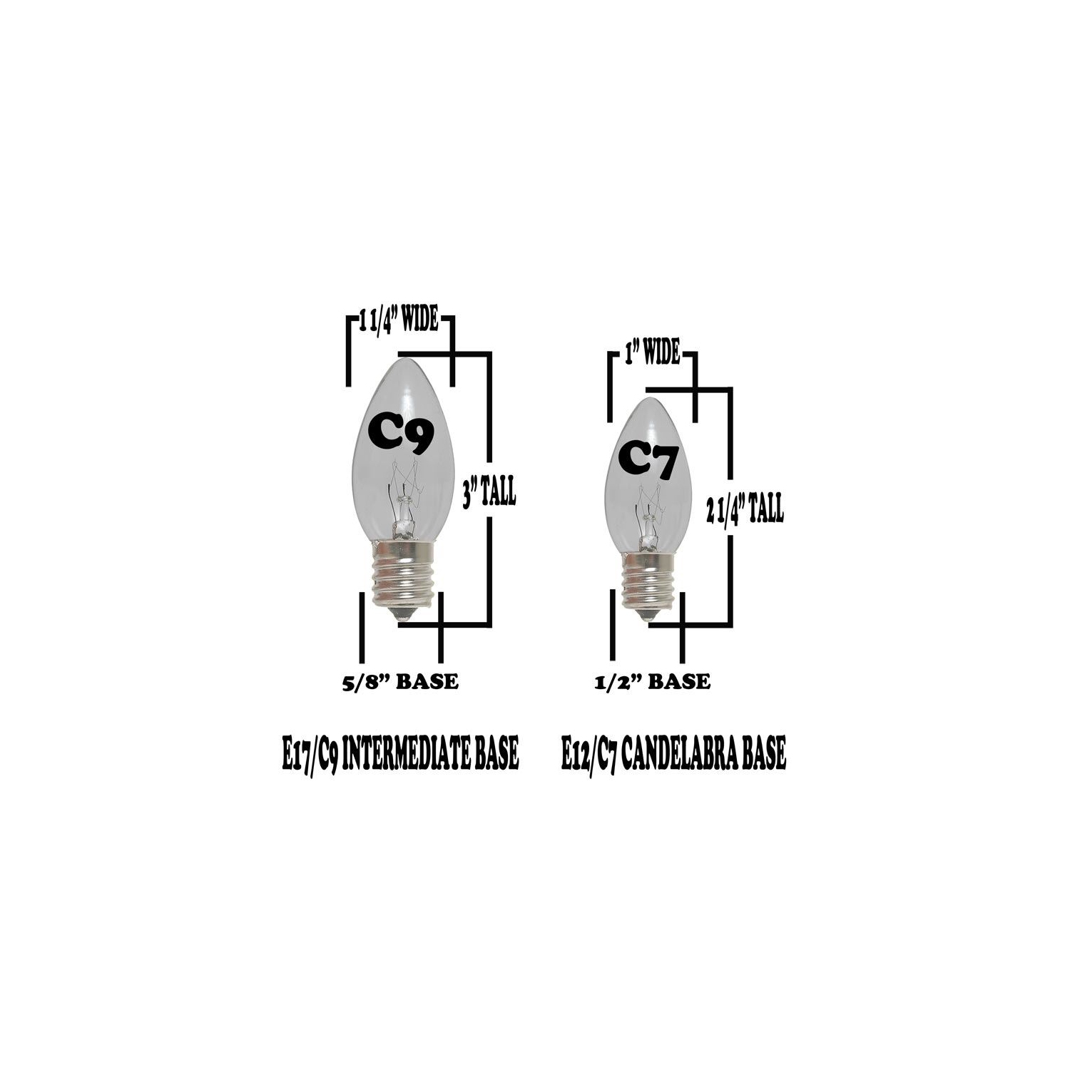 Jeu de lumières de Noël en céramique C7 lumières de fantaisie – jeu de lumières de Noël intérieures/extérieures – ampoules de Noël opaques – jeu de