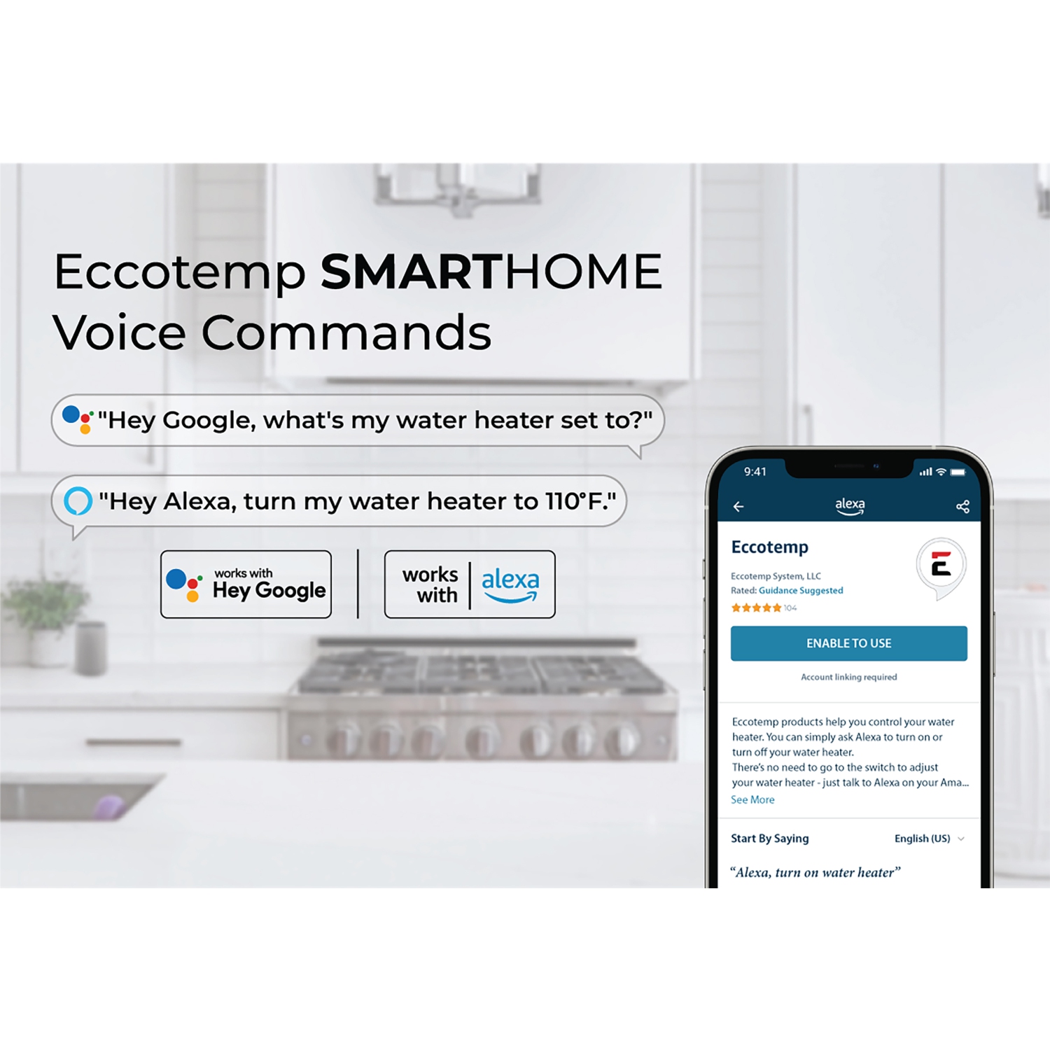 Eccotemp SMARTHOME Indoor 6.8 GPM Liquid Propane Tankless Water Heater