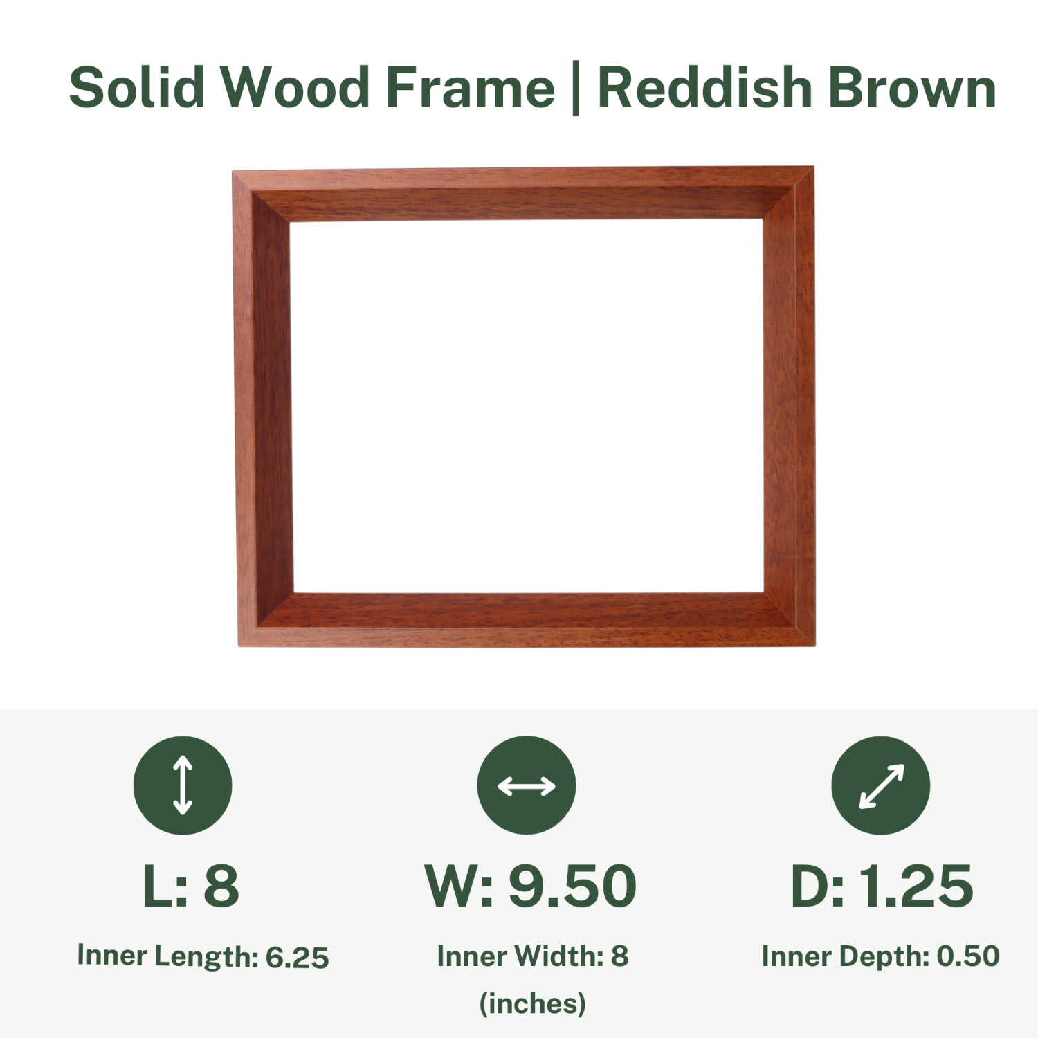 Cadre en bois massif pour horloges murales Alfajr CF-19 prière d'Azan - brun rougeâtre