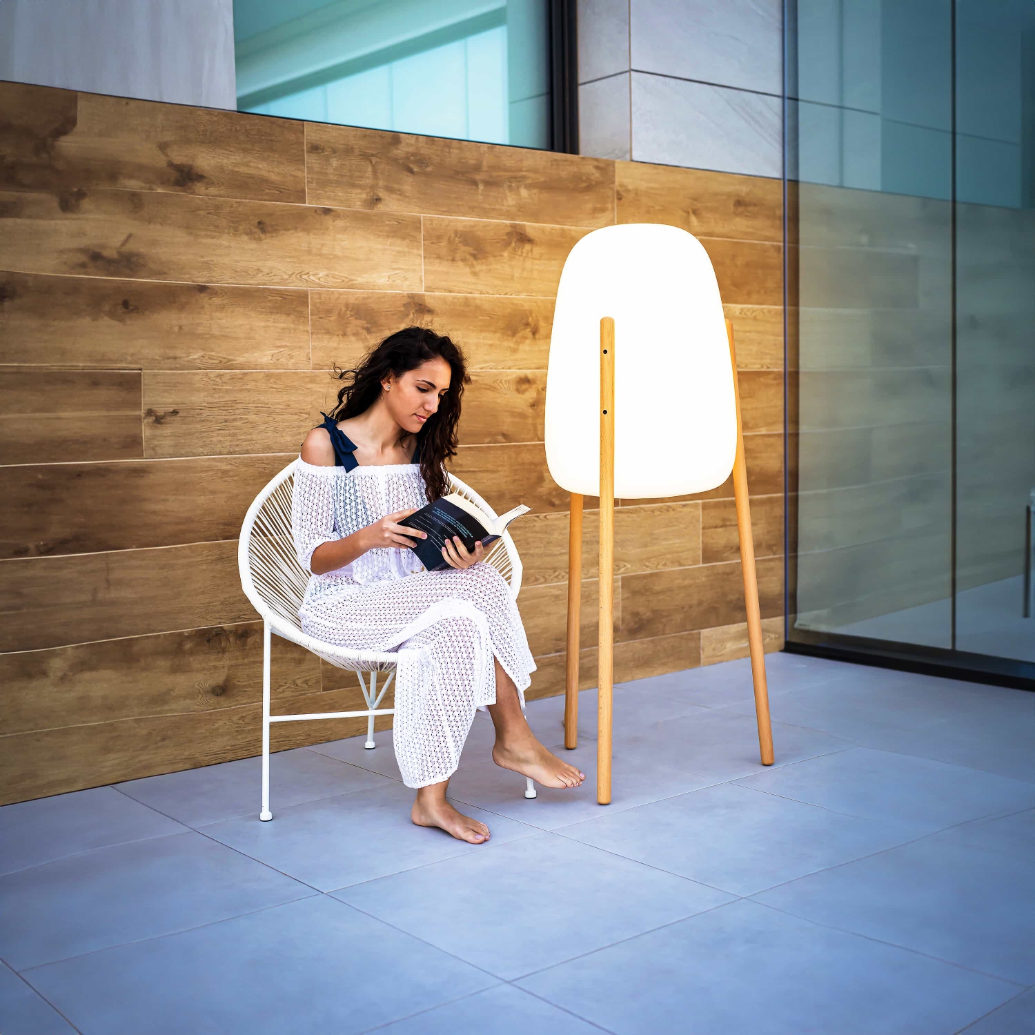 Newgarden Rocket 145 LED Floor Lamp, Wireless, Solar & Rechargeable Battery