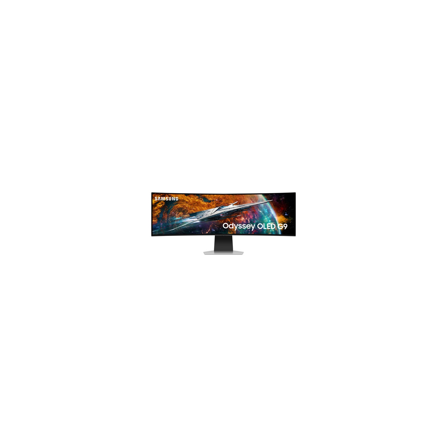 Open Box - Samsung 49" QHD 240Hz 0.03ms GTG Curved OLED LED FreeSync Smart Monitor (LS49CG954SNXZA) - Silver