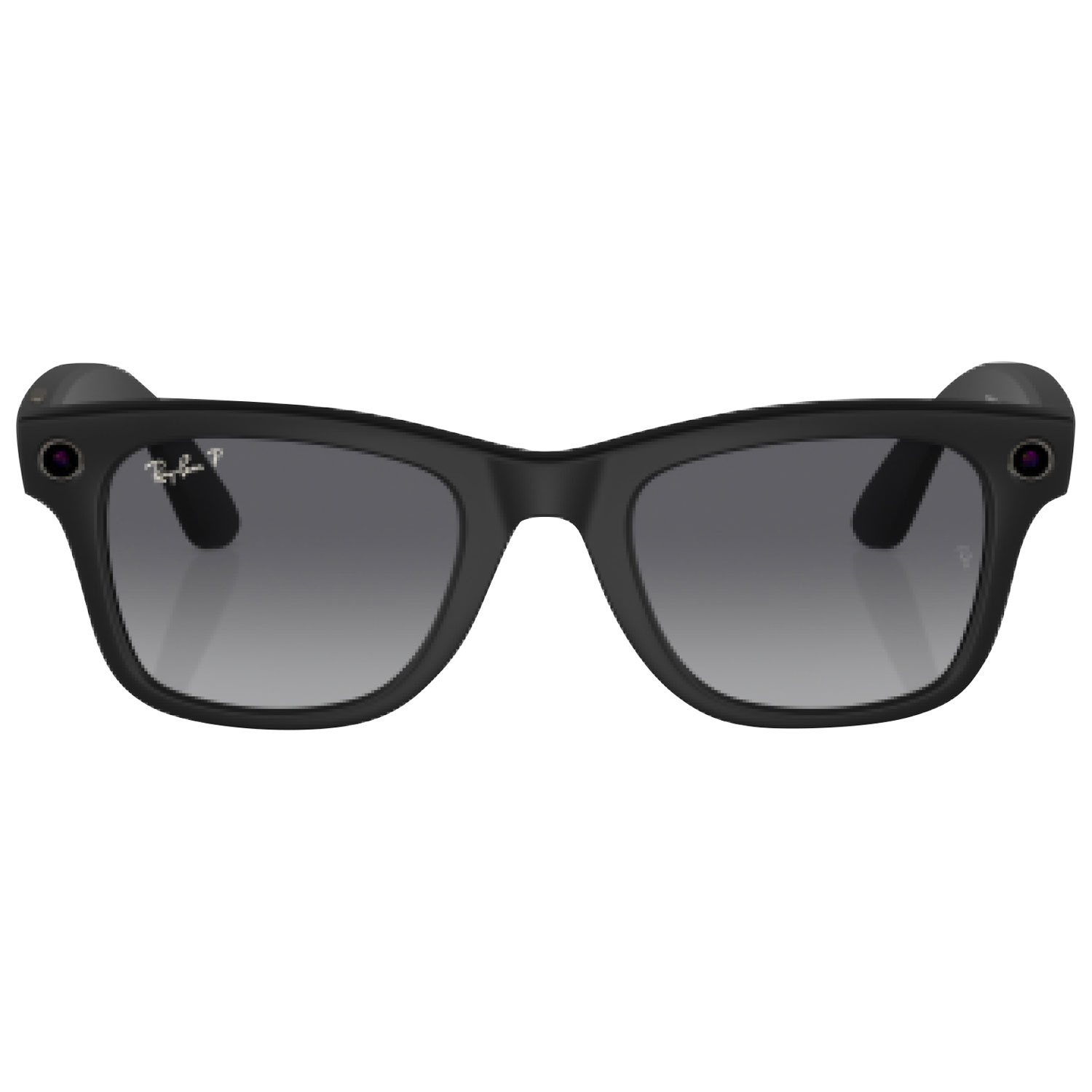 Ray-Ban | Meta Wayfarer Smart Glasses with Photo, Video & Audio - Matte Black/Polarized Gradient Graphite - Large